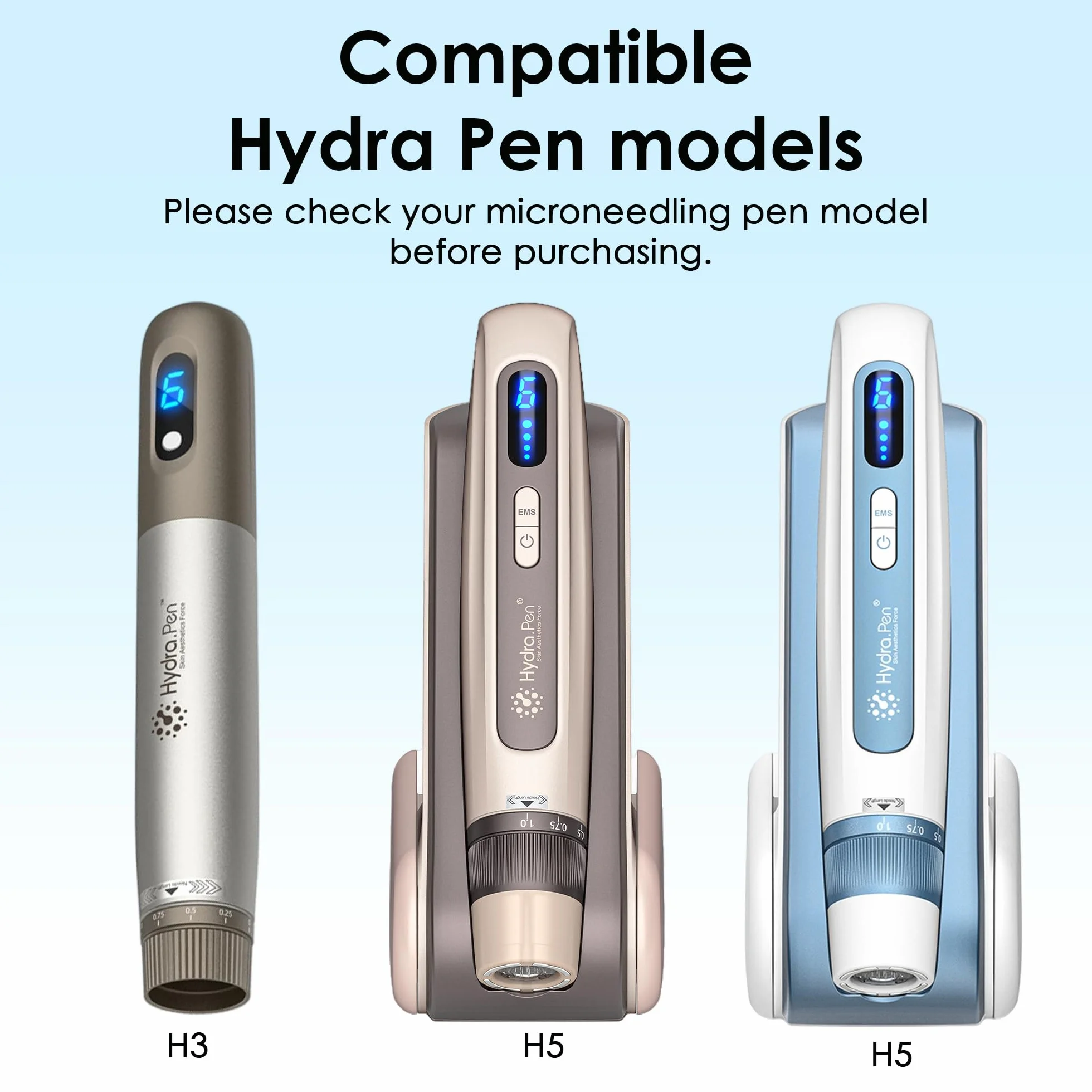 Cartouches de Remplacement 24 Aiguilles pour Stylo Microneedling Hydra.pen H3 & H5, Jetables, Infusion de Sérum, Accessoire Soin de la Peau (24 Pin, 20 pcs)