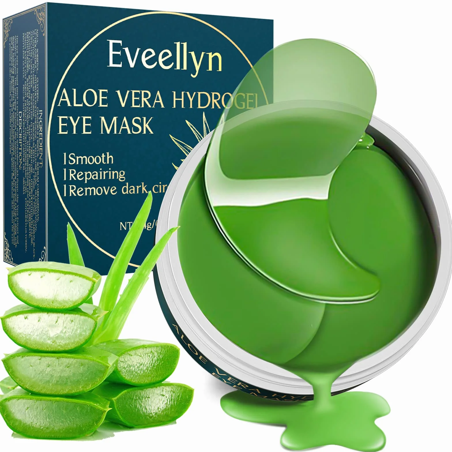 Masque Yeux Collagène 30 Paires Anti-âge Cernes Poches Rides Hydratant