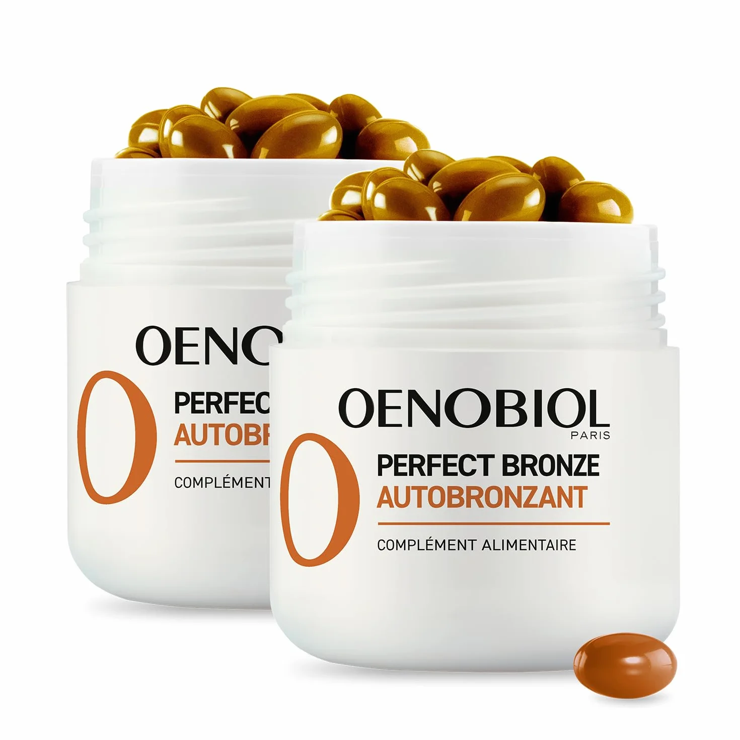 Oenobiol Autobronzant Perfect Bronze 5 Pigments 100% Origine Végétale Complément Alimentaire 2x30 Capsules