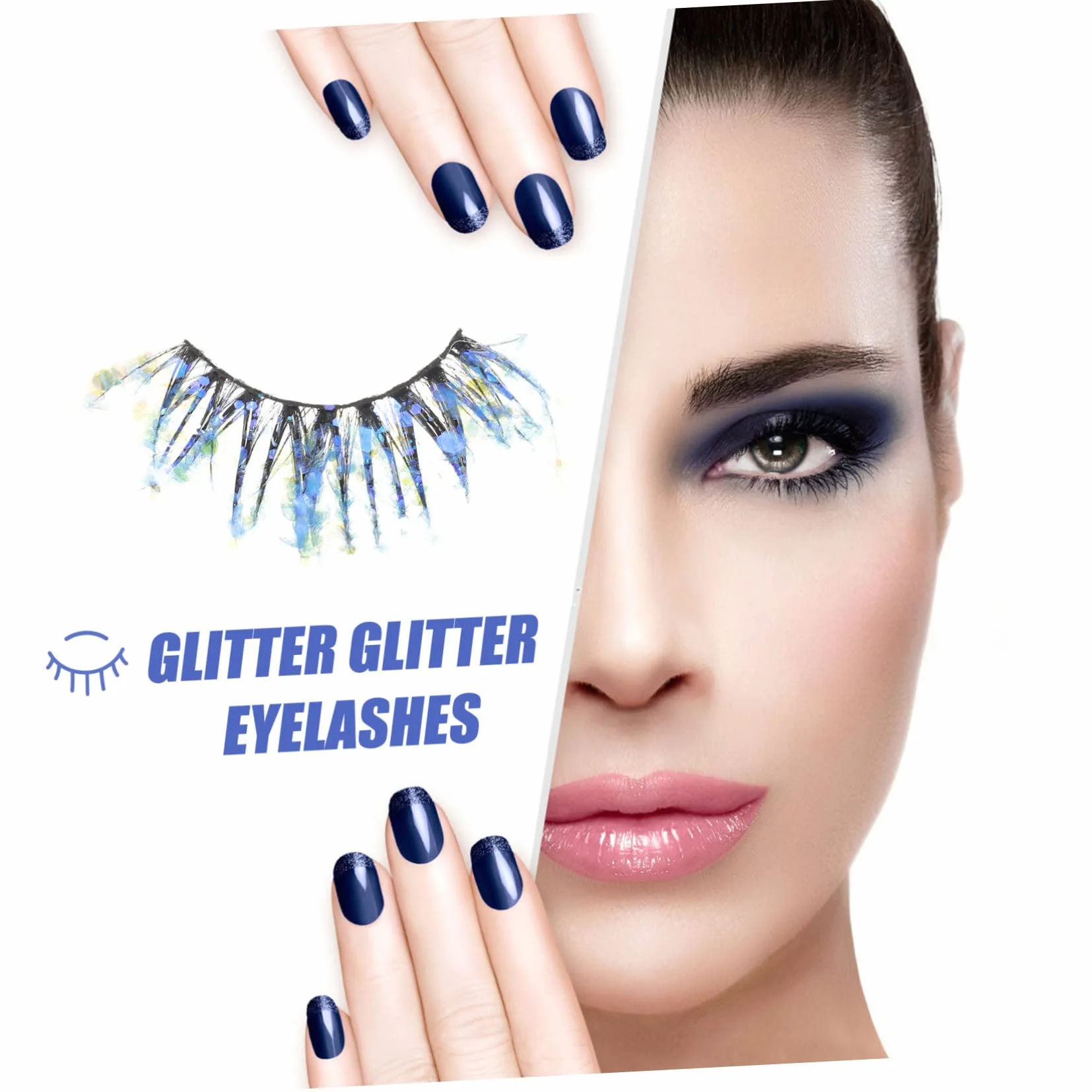 Healeved Lot De 4 Faux À Paillettes Effet Duveteux Pour Fête Photographie De Mode