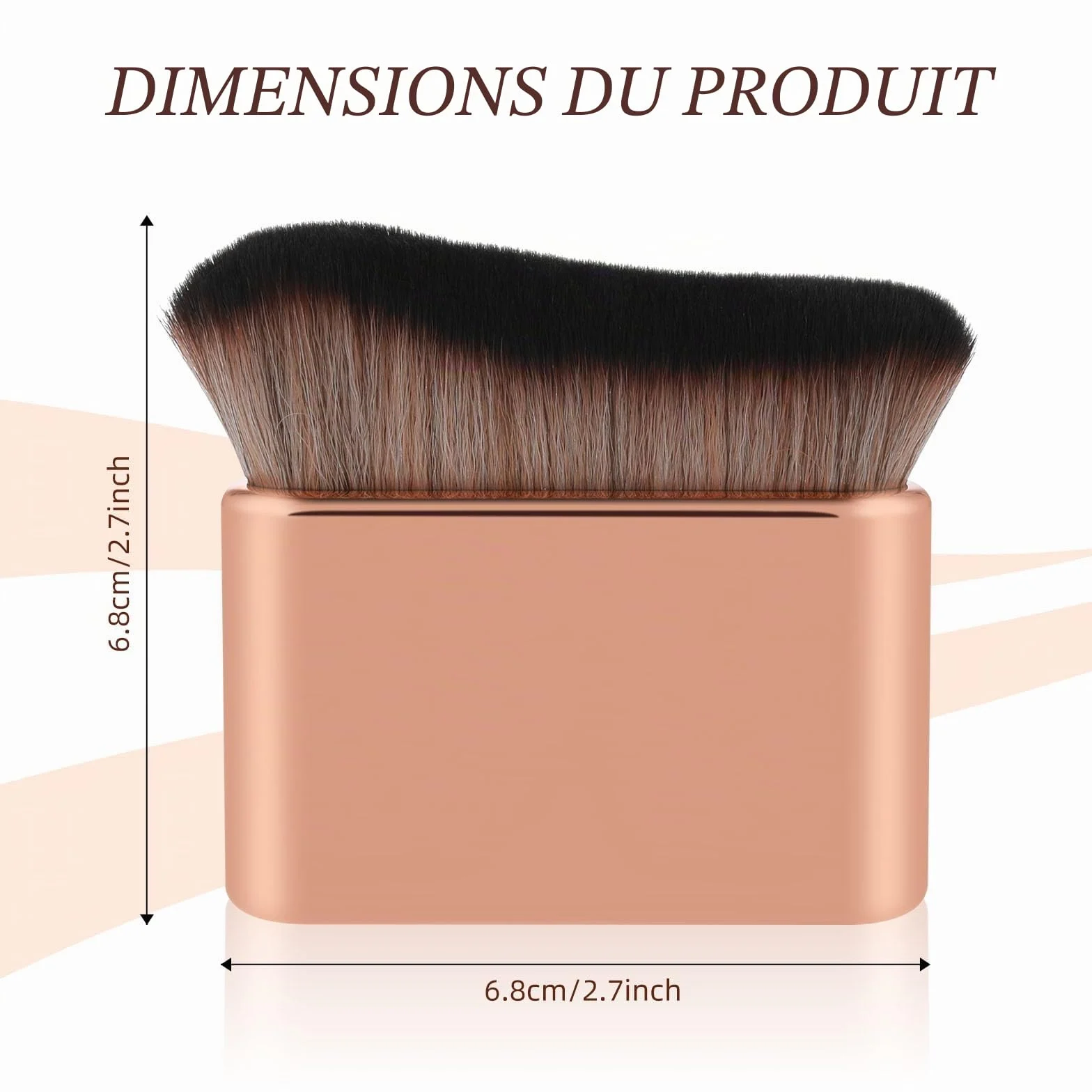 Brosse de bronzage Kabuki pinceau autobronzant corps jambes fond de teint mélange applicateur