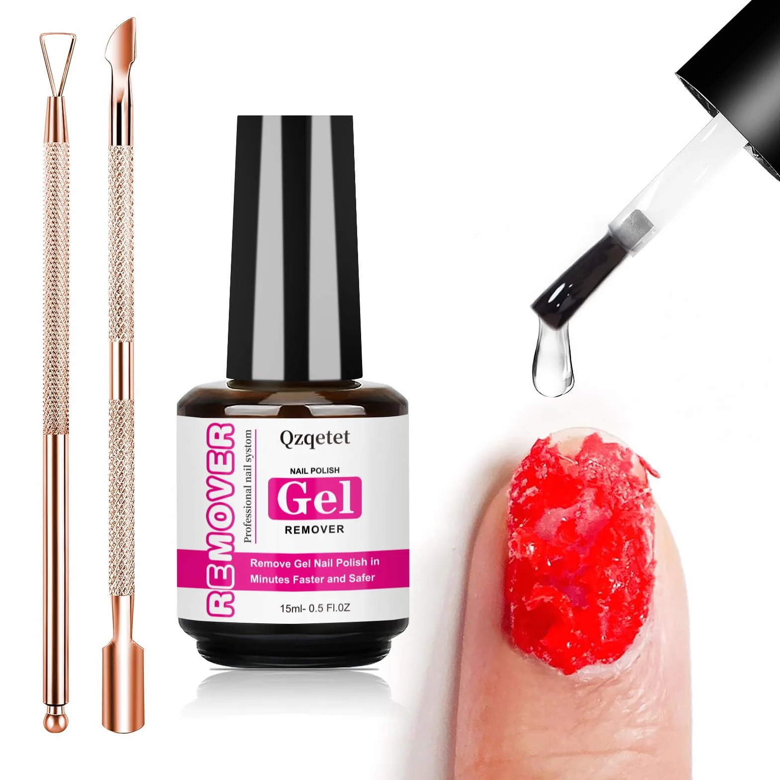 Dissolvant pour vernis à ongles gel 15 ml – Retrait facile en 3 à 5 minutes
