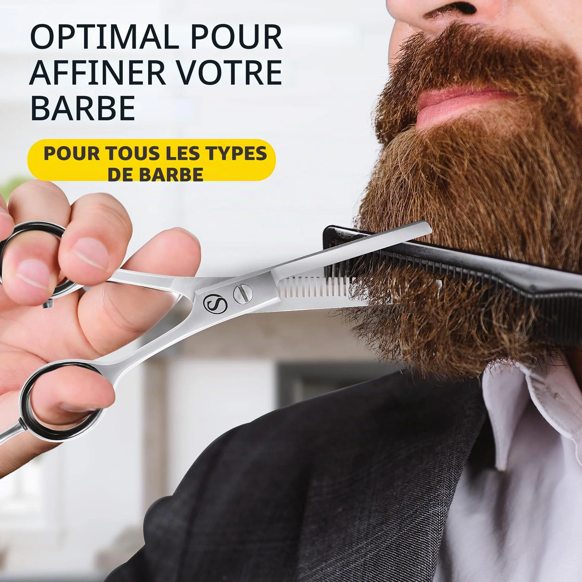 Ensemble de ciseaux à cheveux SCHMIEDWERK | Ciseaux de coiffure coupe nette et précise | Coupe de cheveux parfaite pour hommes et femmes | Ciseaux de coupe de cheveux professionnels avec étui (jeu de