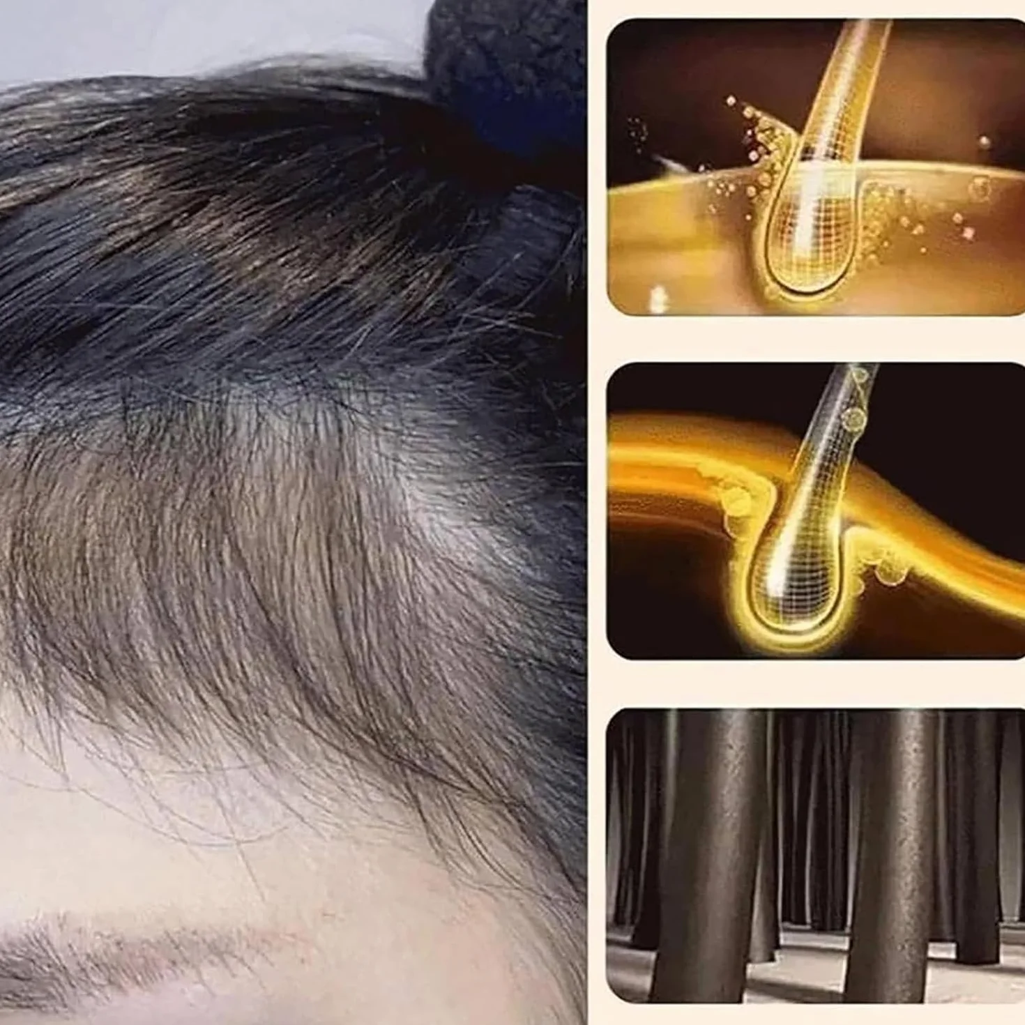Shampoing anti-perte de cheveux, shampooing japonais au ginseng, shampooing Bai Hei Ke, shampooing volumisant multi-usages, shampooing anti-chute de cheveux à l'extrait de gingembre, formule