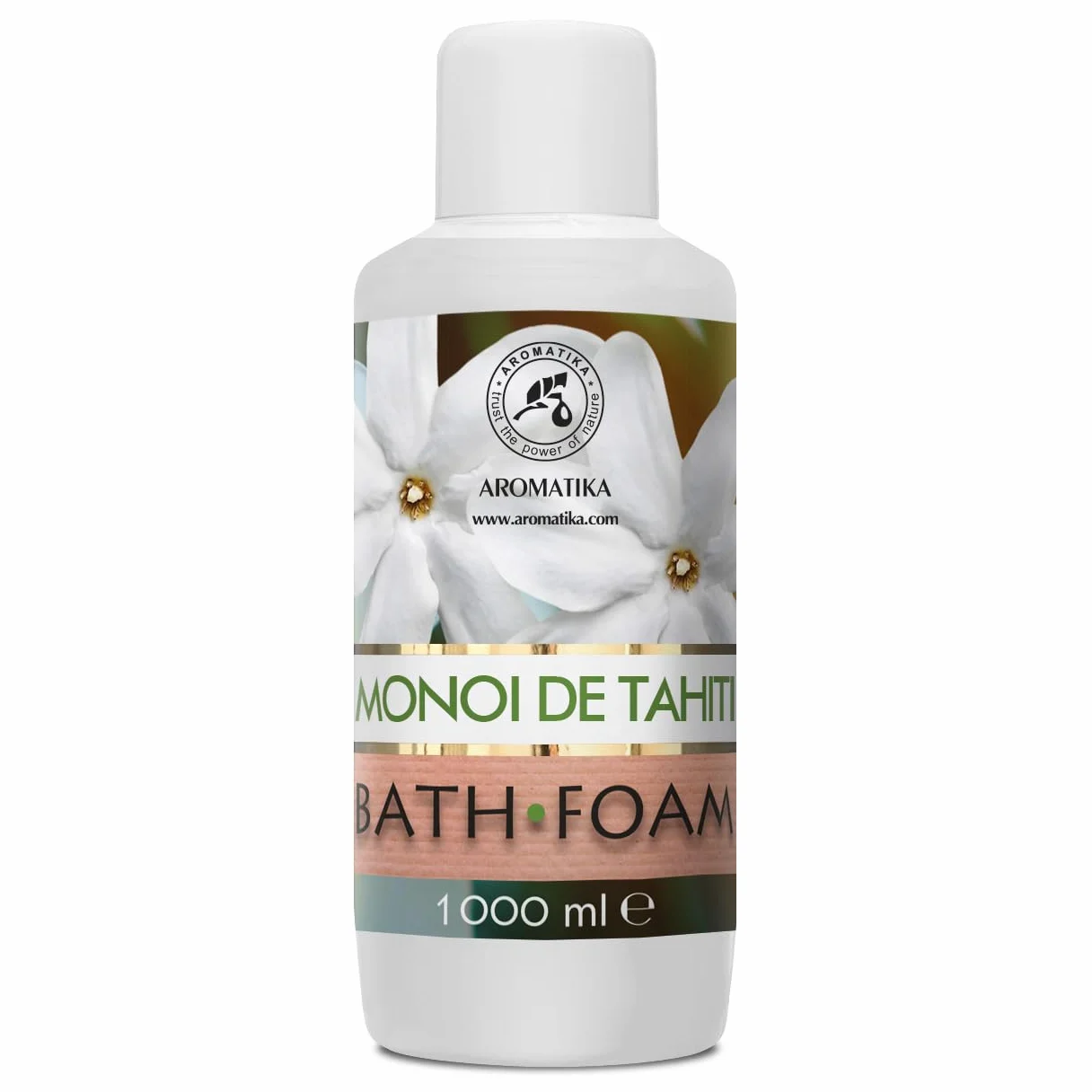 Mousse de Bain Monoi de Tahiti 1000ml - Bath Foam Calming - Soin du Corps - Exotique - Beauté - Bain - Bien-Etre - Détente - Aromathérapie - Spa - Bains Moussants