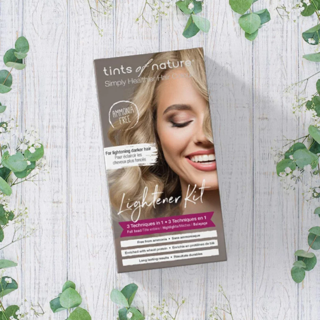 Tints of Nature 3 in 1 Lightener Kit | A Natural, Healthier Way For Home Hair Highlights and Brightening | Vegan-Friendly and Cruelty-Free Permanent and Semi-Permanent Hair Dye Brightening Kit