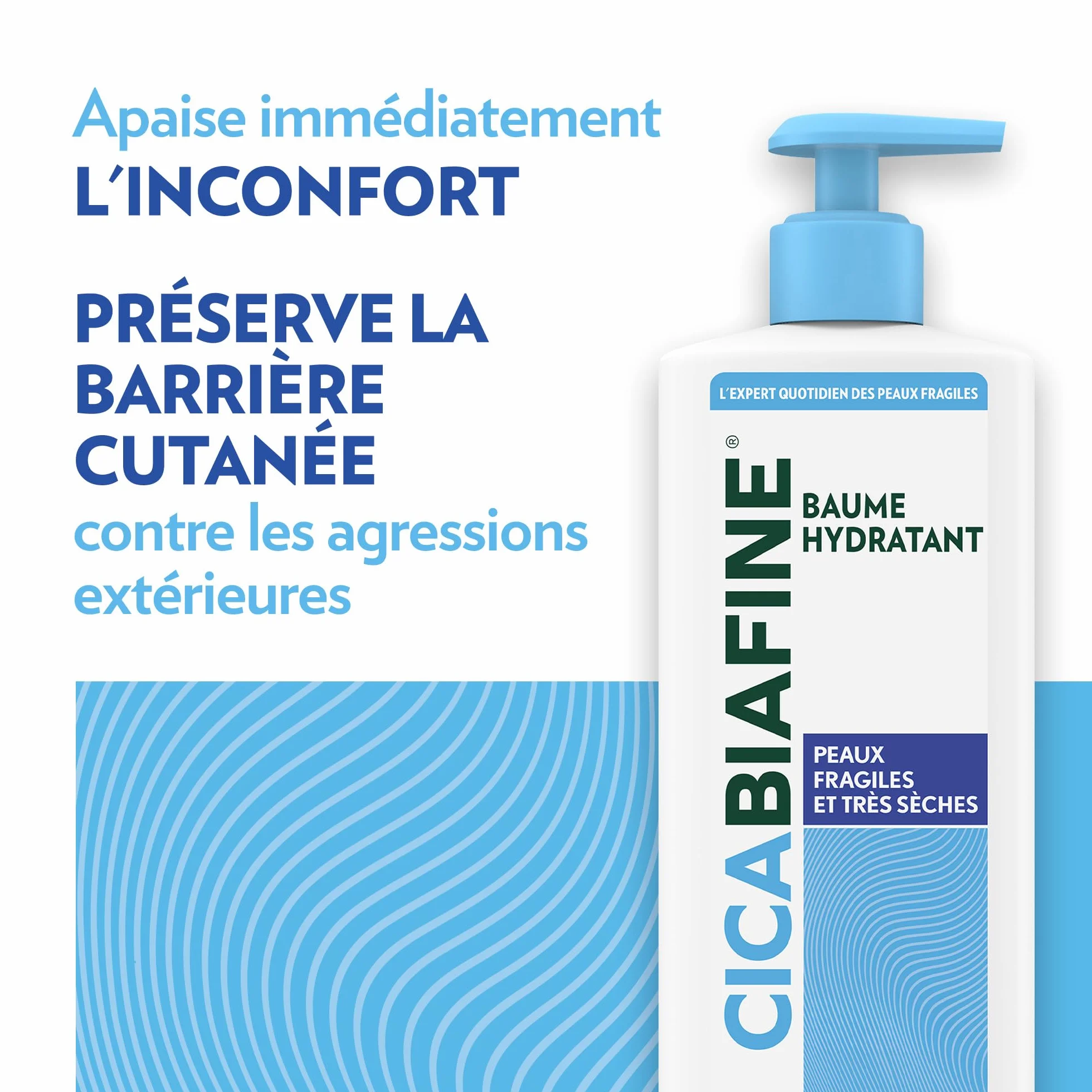 Cicabiafine Baume Hydratant 400 ml – Baume réparateur peaux fragiles très sèches