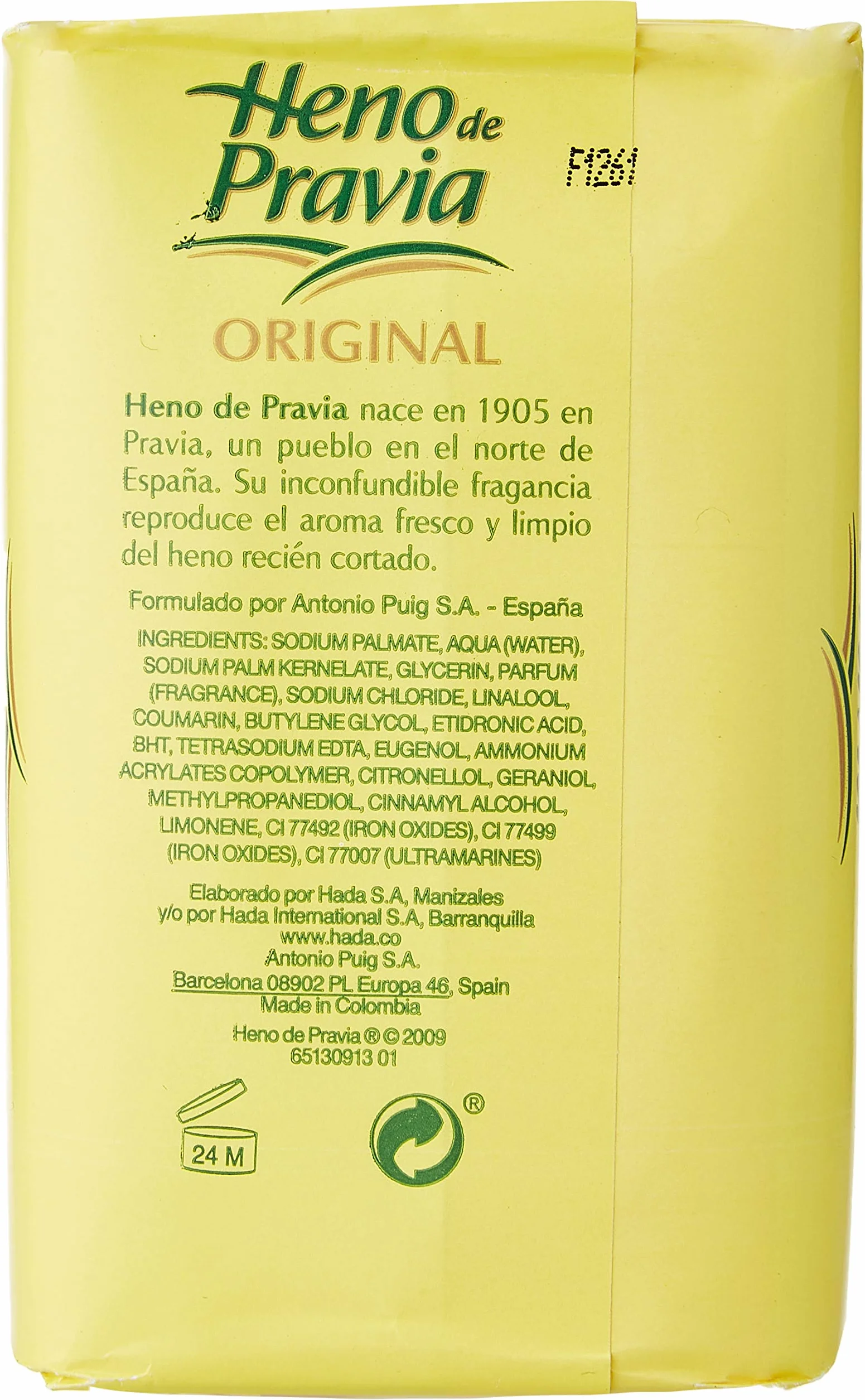 HENO DE PRAVIA Lot de 3 Savons pour les mains 3X115 g