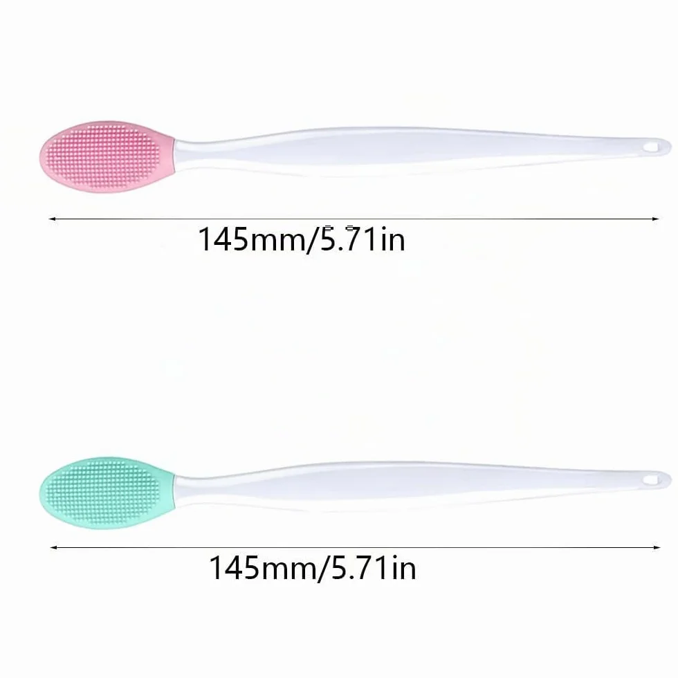 Pinceau À Lèvres Exfoliant Double Face en Silicone 2 Pcs