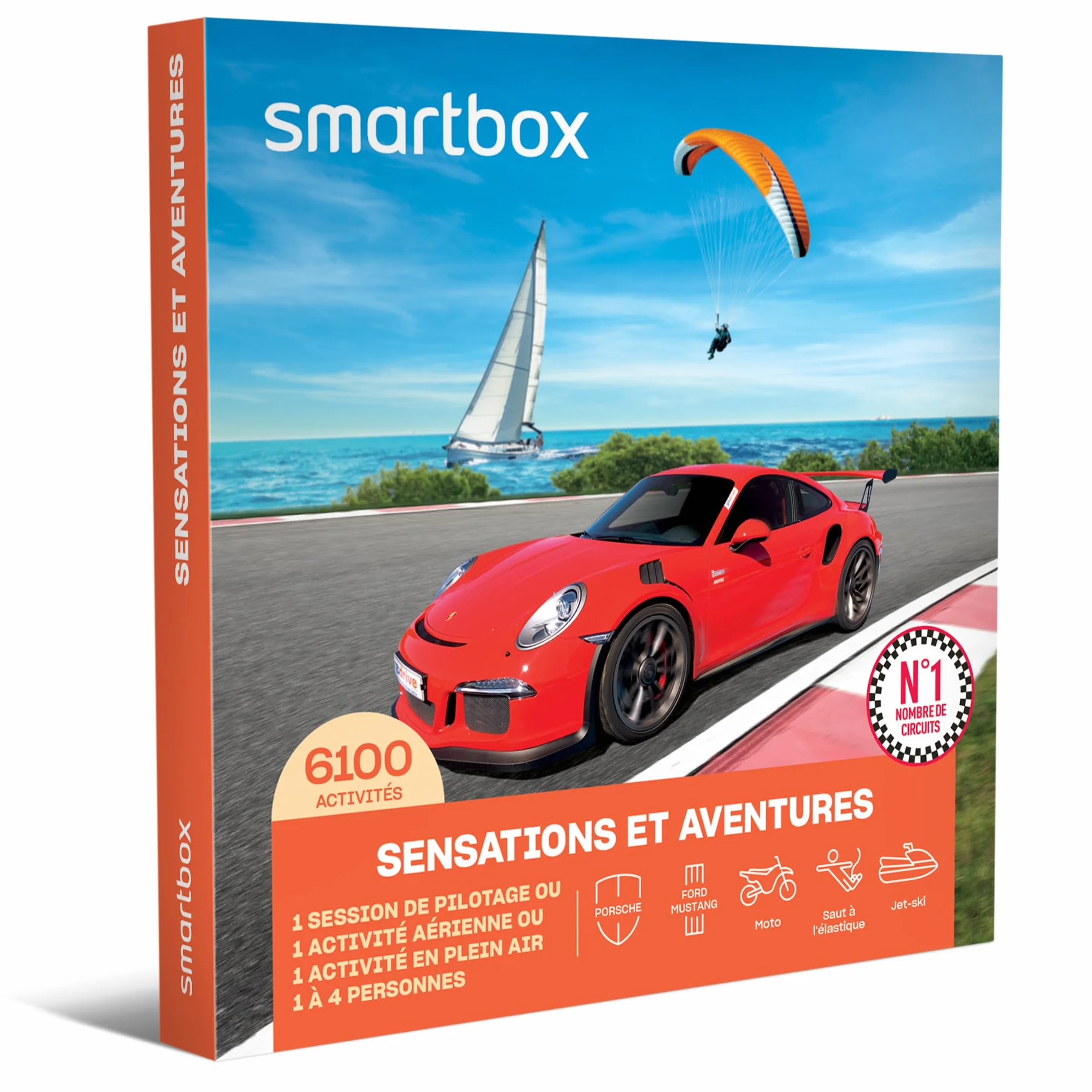 Smartbox Coffret Cadeau Sensations et Aventures pour 1 ou 2 Personnes