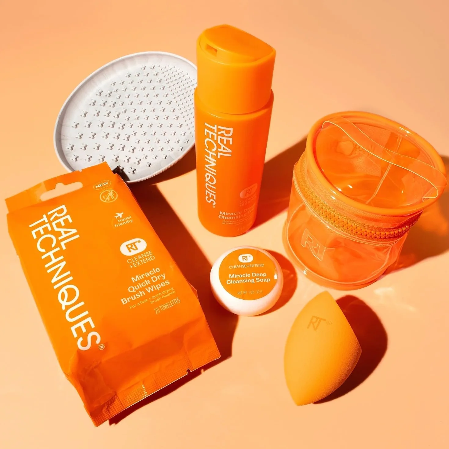 Real Techniques Miracle Blend + Cleanse Kit, 3 Piece Set