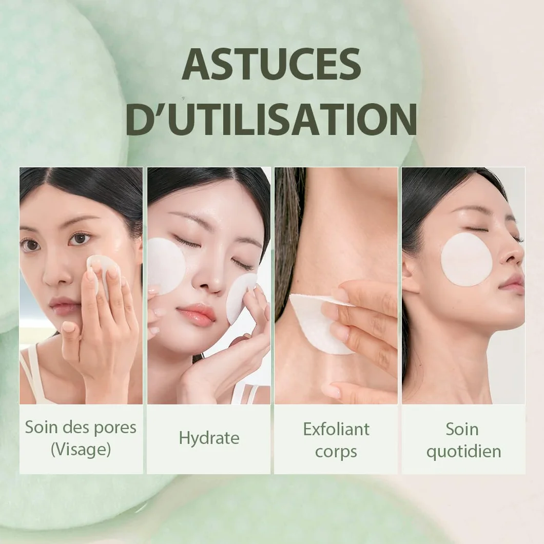 MIZON PORE FRESH PEELING TONER PAD (x60) AHA BHA PHA Soin coréen Exfoliant Apaisant Rétrécit les pores Peaux sensibles
