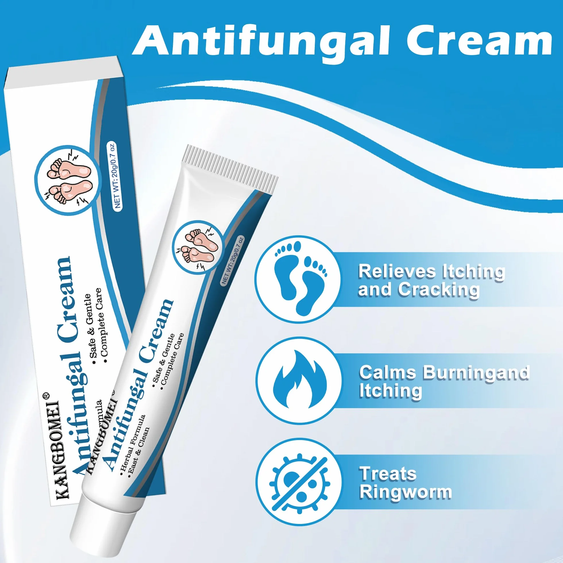 Crème Antifongique Pied Mycose Peau – Soin Topique 20G