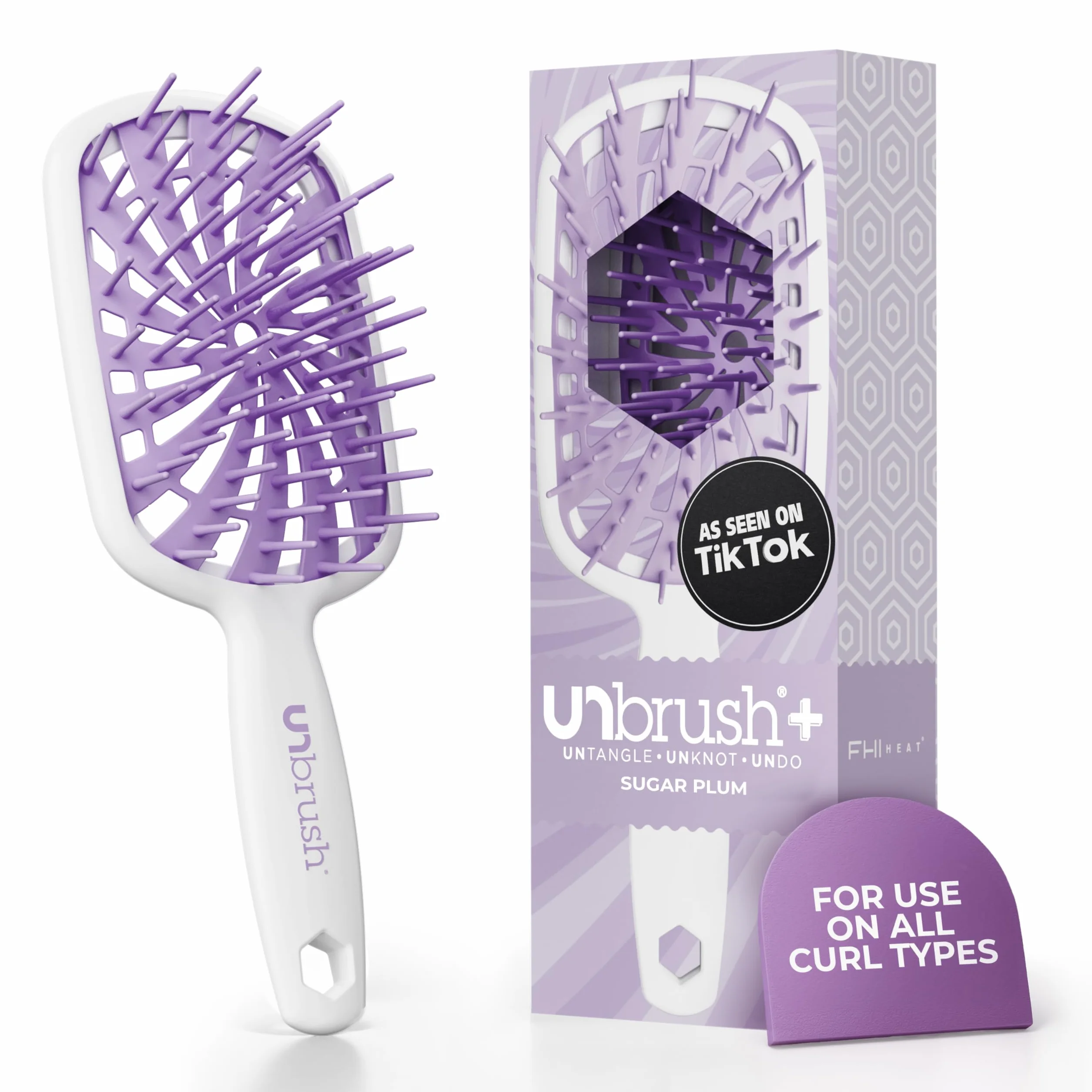 FHI Heat UNbrush Plus Brosse démêlante 84 poils UltraFlex antistatique ventilée