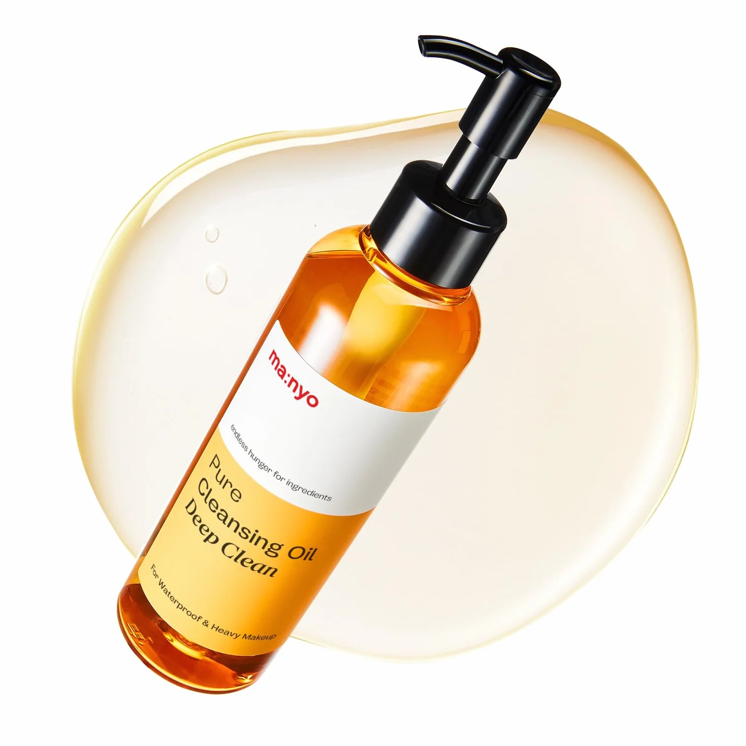 ma:nyo Huile de nettoyage pure coréenne pour le visage, élimine les points noirs, démaquillage quotidien à l'huile d'argan, pour femmes, soin de la peau coréenne 6,7 fl oz (Nettoyage en profondeur)