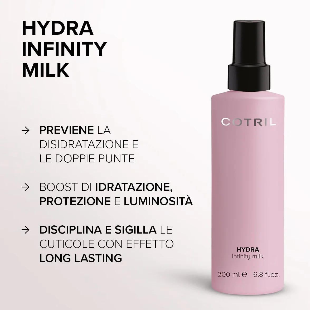 Cotril Infinity Milk Hydra 200 ml Discipline démêle hydrate nourrit