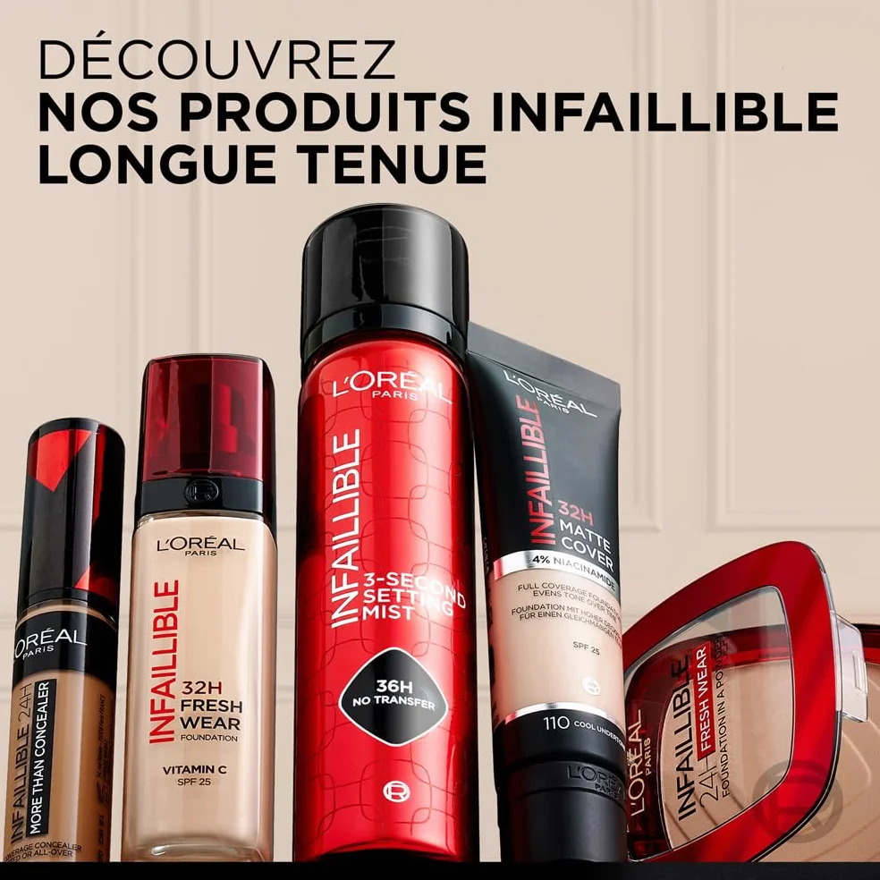 L’Oréal Paris Infaillible 24H Fresh Wear Fond de Teint Poudre Waterproof Beige Doré 140 9g