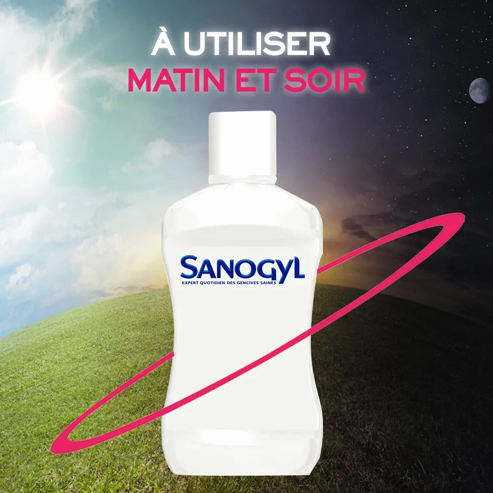 Sanogyl Bain de Bouche Soin Antibactérien 500 ml