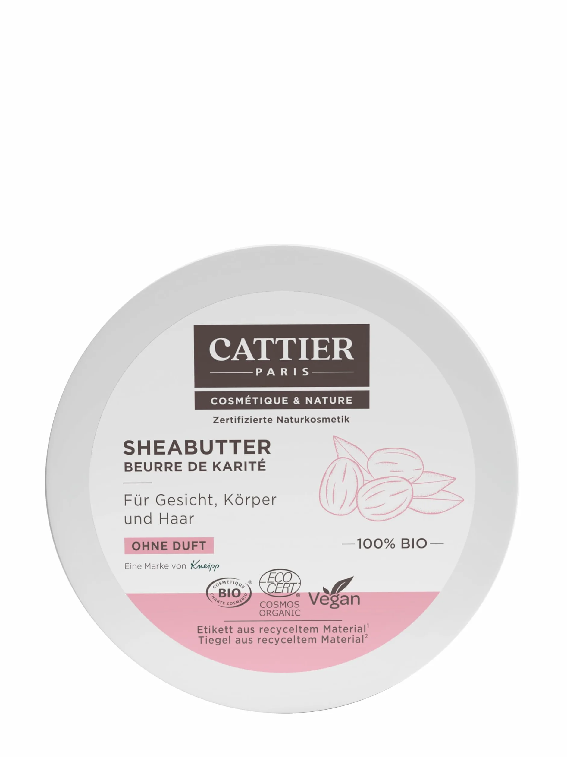 Cattier Beurre de Karité 100% Bio 100g
