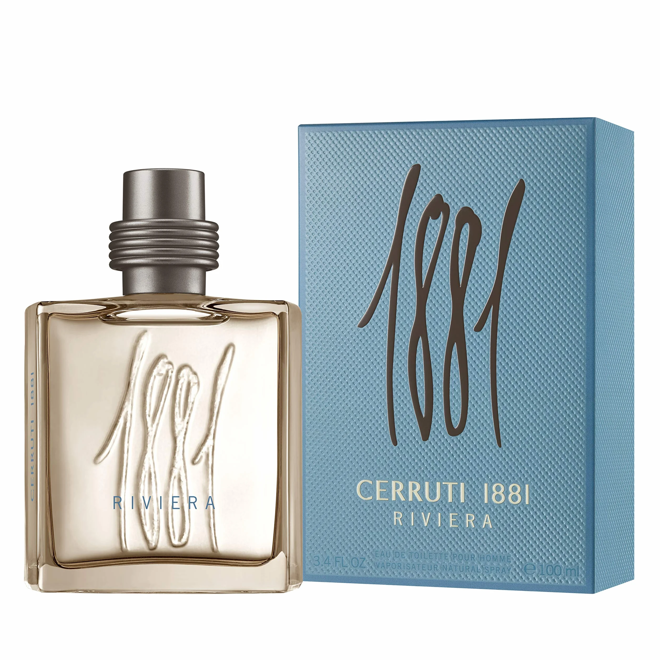 CERRUTI Riviera Eau De Toilette 100 ml vaporisateur pour adultes, idéal pour sillage raffiné, 100 ml, vaporisateur