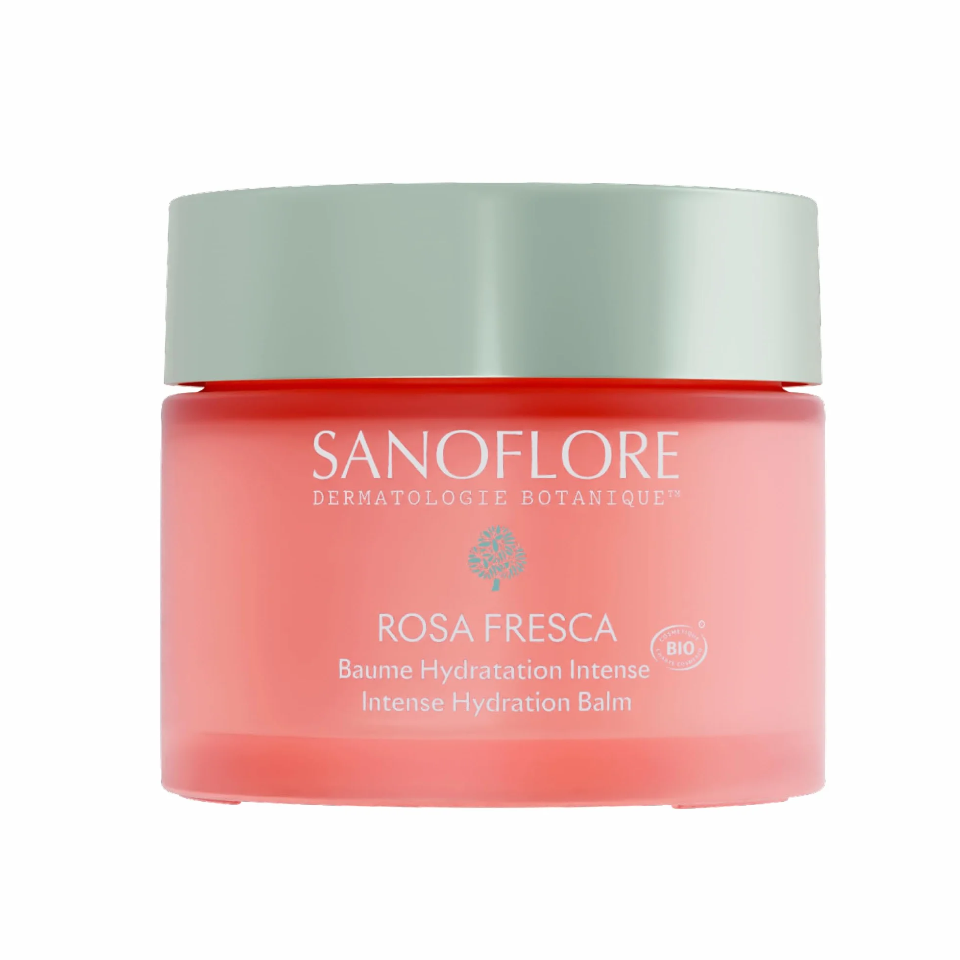Sanoflore Rosa Fresca Baume Hydratation Intense 3‑en‑1 – Baume Gel Réparateur Nuit & Jour – Soin Visage Bio Vegan 98 % Naturel – 50 ml