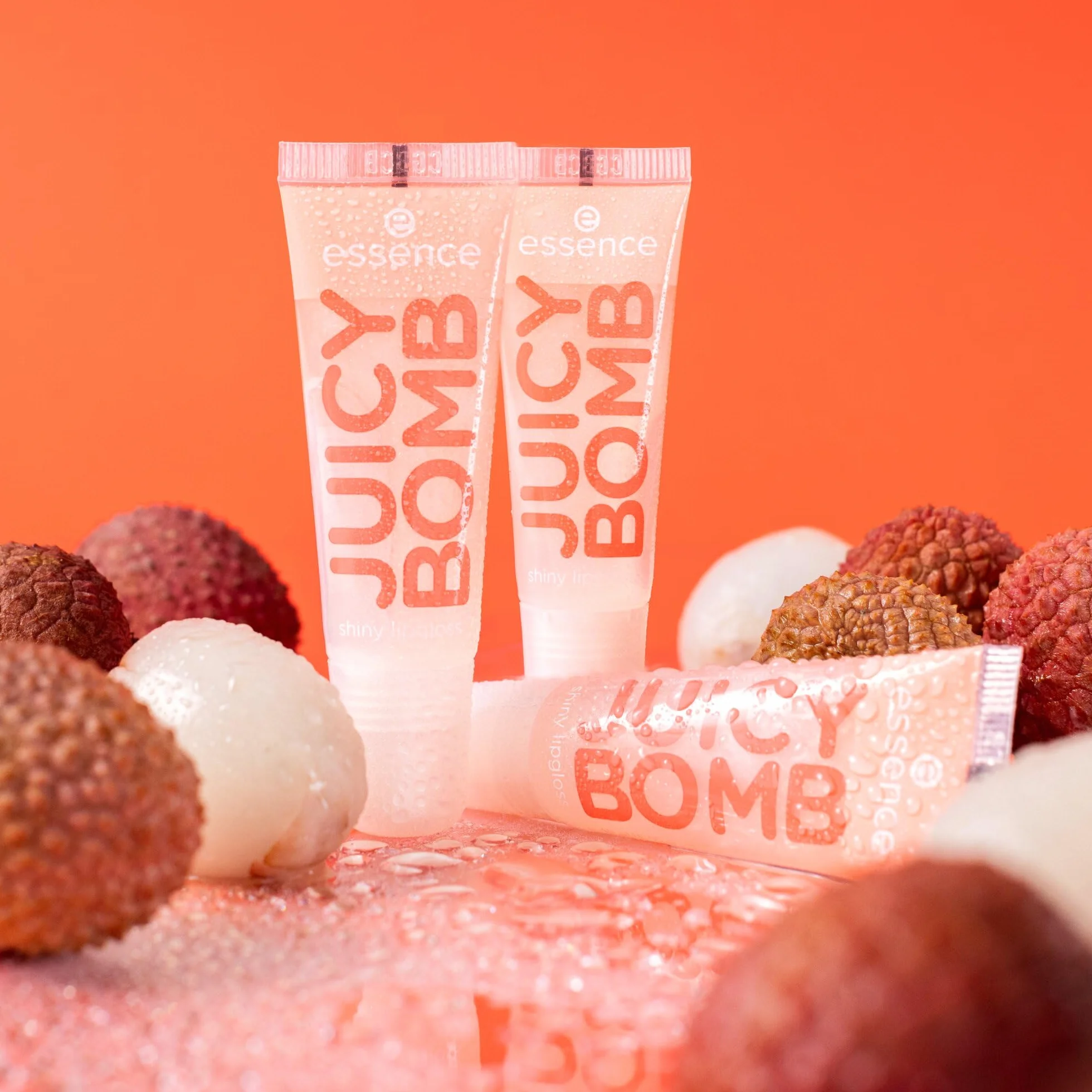 Essence JUICY BOMB Shiny Lipgloss 101 Lovely Litchi – Ultra-brillant Lip Gloss 10 ml