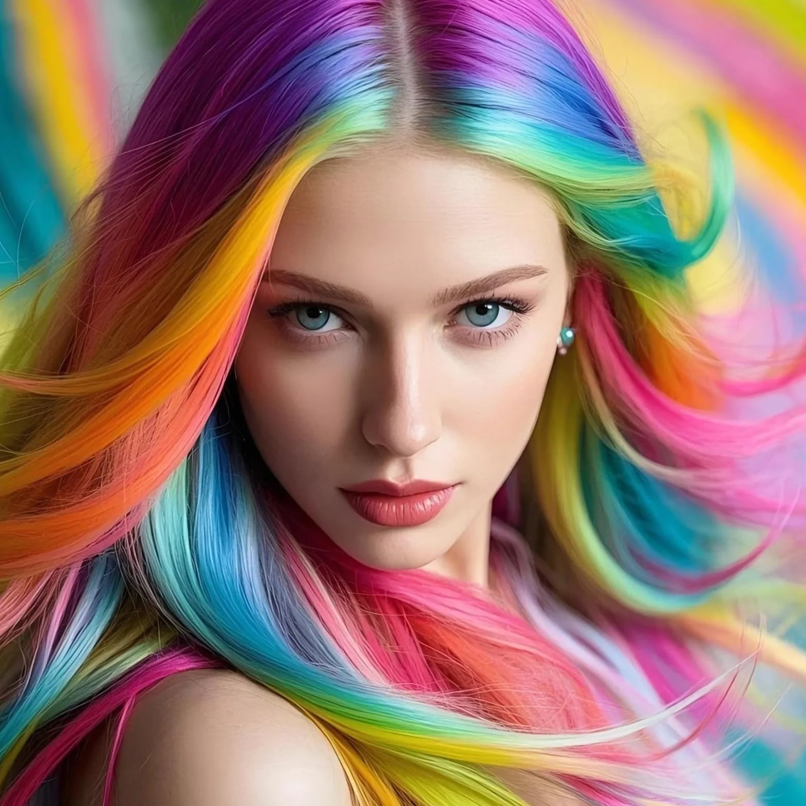 Crayons de Coloration Capillaire 24 Couleurs Craie Lavables pour Cheveux