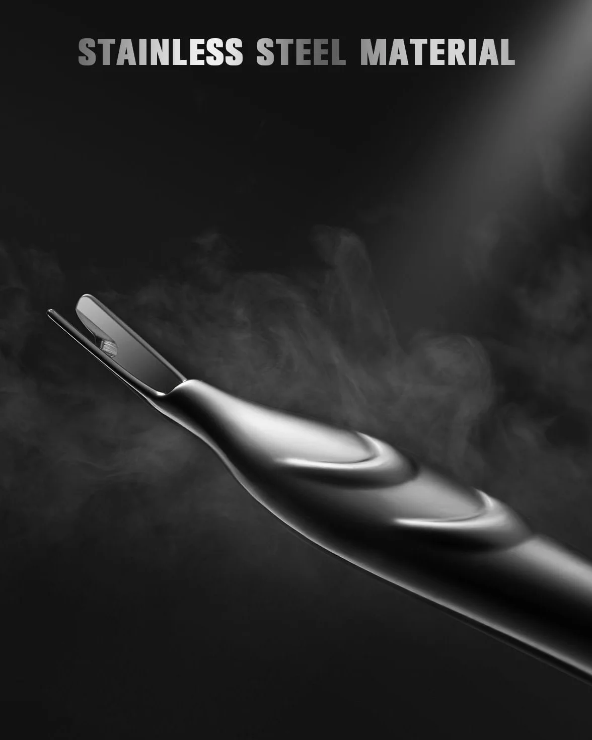 Repousse-cuticules 2 en 1, coupe-cuticules en acier inoxydable pour manucure et pédicure - Argent
