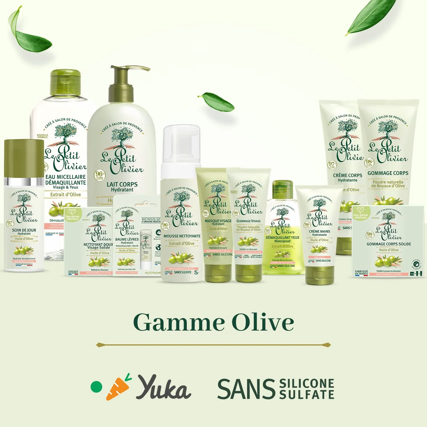 LE PETIT OLIVIER Gommage Corps Poudre Naturelle de Noyaux d'Olive Exfoliant Peaux Normales à Sèches 200 ml