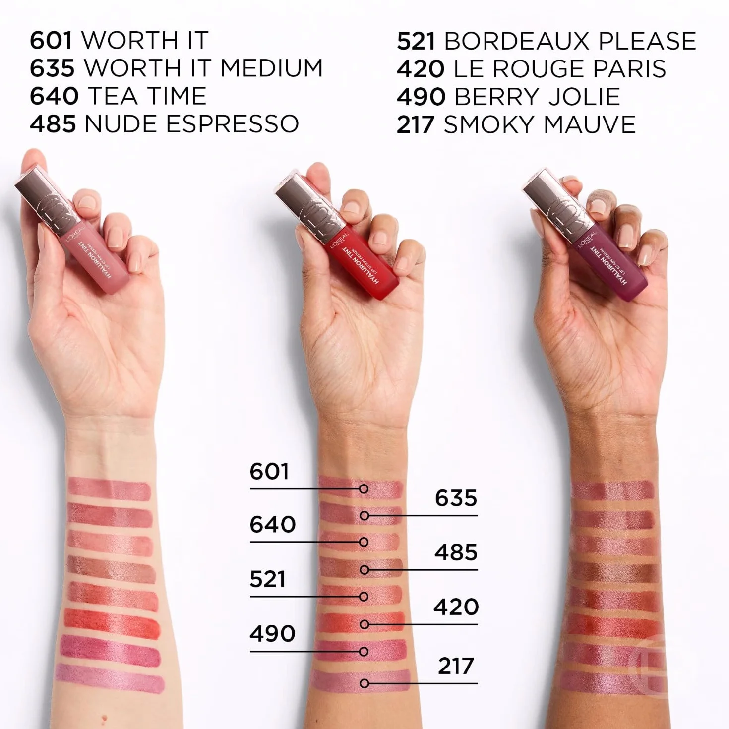 L'Oréal Paris Hyaluron Tint Encre à Lèvres Multi-Usages Teinte Worth It