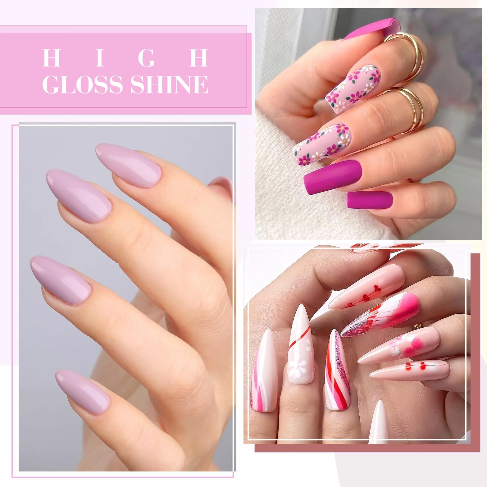 CANNI Vernis à Ongles Gel Semi Permanent 6 Couleur Lot UV Nail Polish Set Maniküre Nageldesign