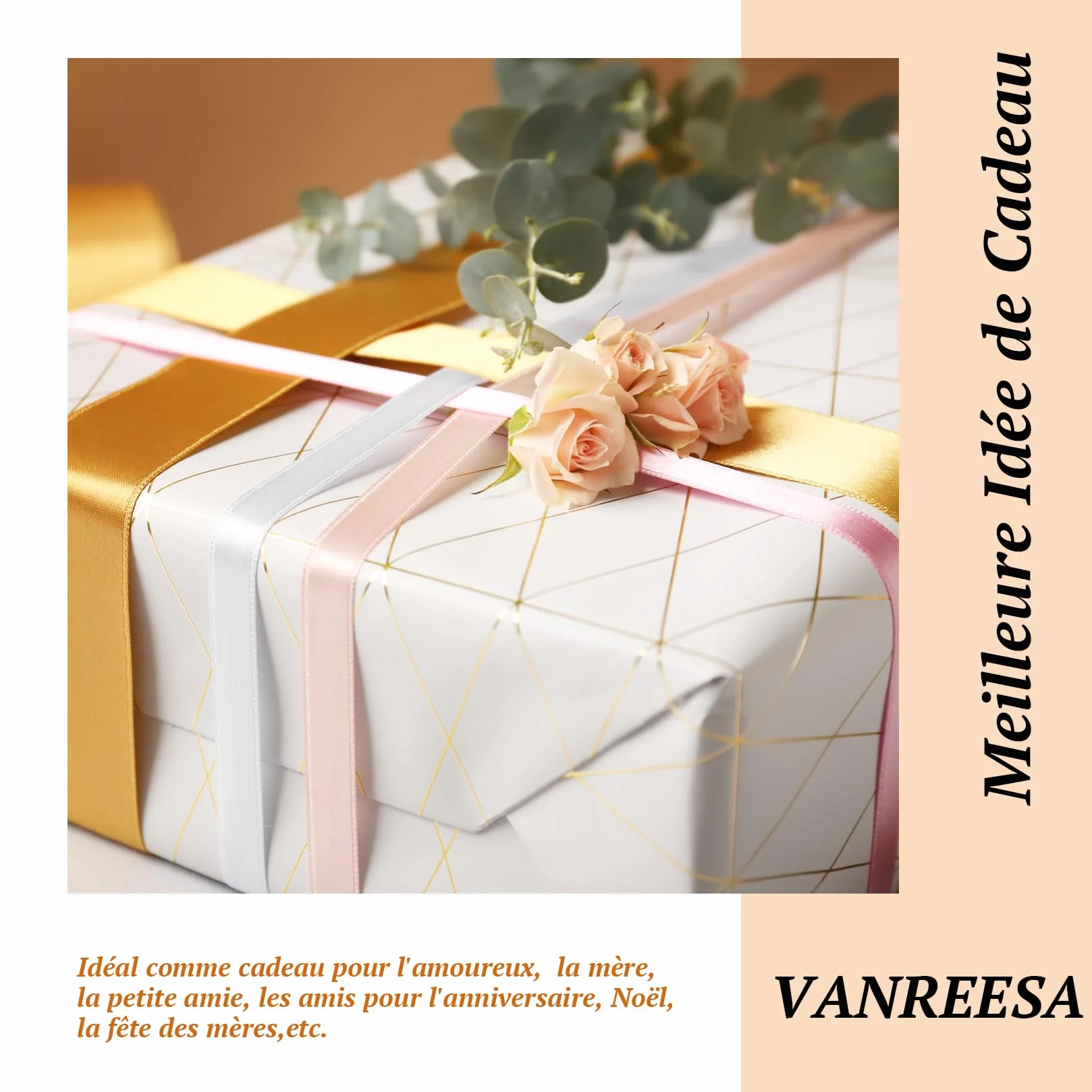 VANREESA Kit Ongle Acrygel Rose Glitter Gel Construction UV 8 Couleurs 15ml Débutantes DIY