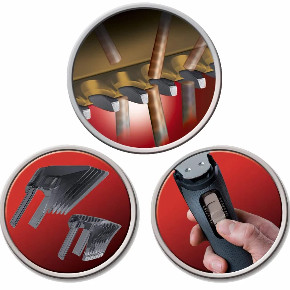 Remington Tondeuse Cheveux [Moteur Professionnel] Pro Power (Lames Acier, Système de réglage, Anti-Irritations, Anti-Coupures, Secteur/Sans fil, 24 longeurs 0,5-42mm) Tondeuse HC7110