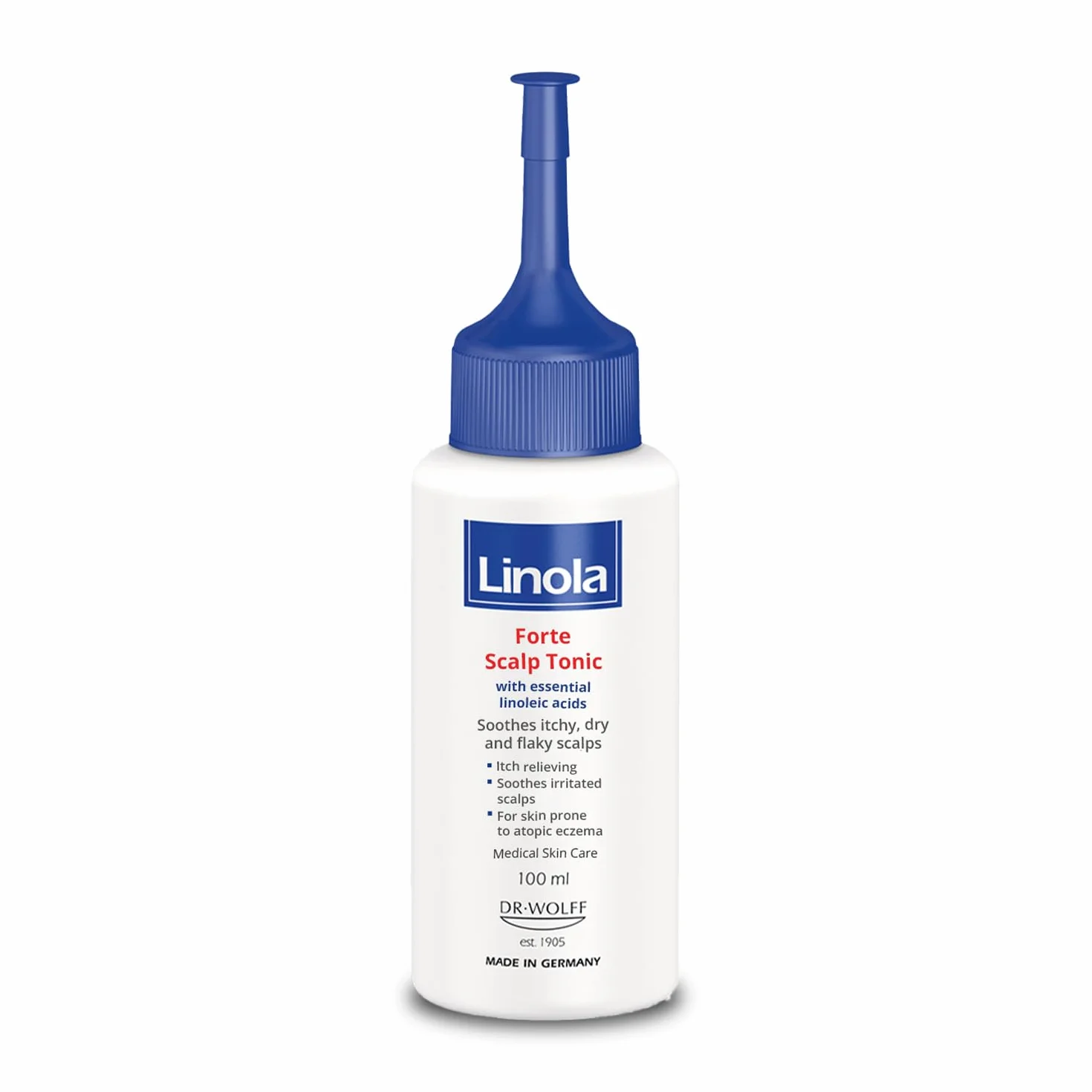 Linola Forte Kopfhaut-Tonikum beruhigt juckende, trockene und schuppige Kopfhaut, 100 ml Solution