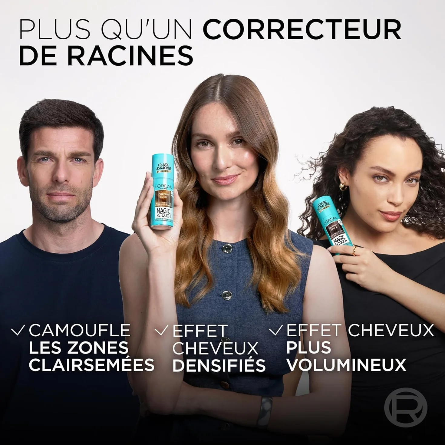 L’ORÉAL PARIS Magic Retouch Spray Correcteur Racines Cheveux Blancs Châtain Foncé 75ml