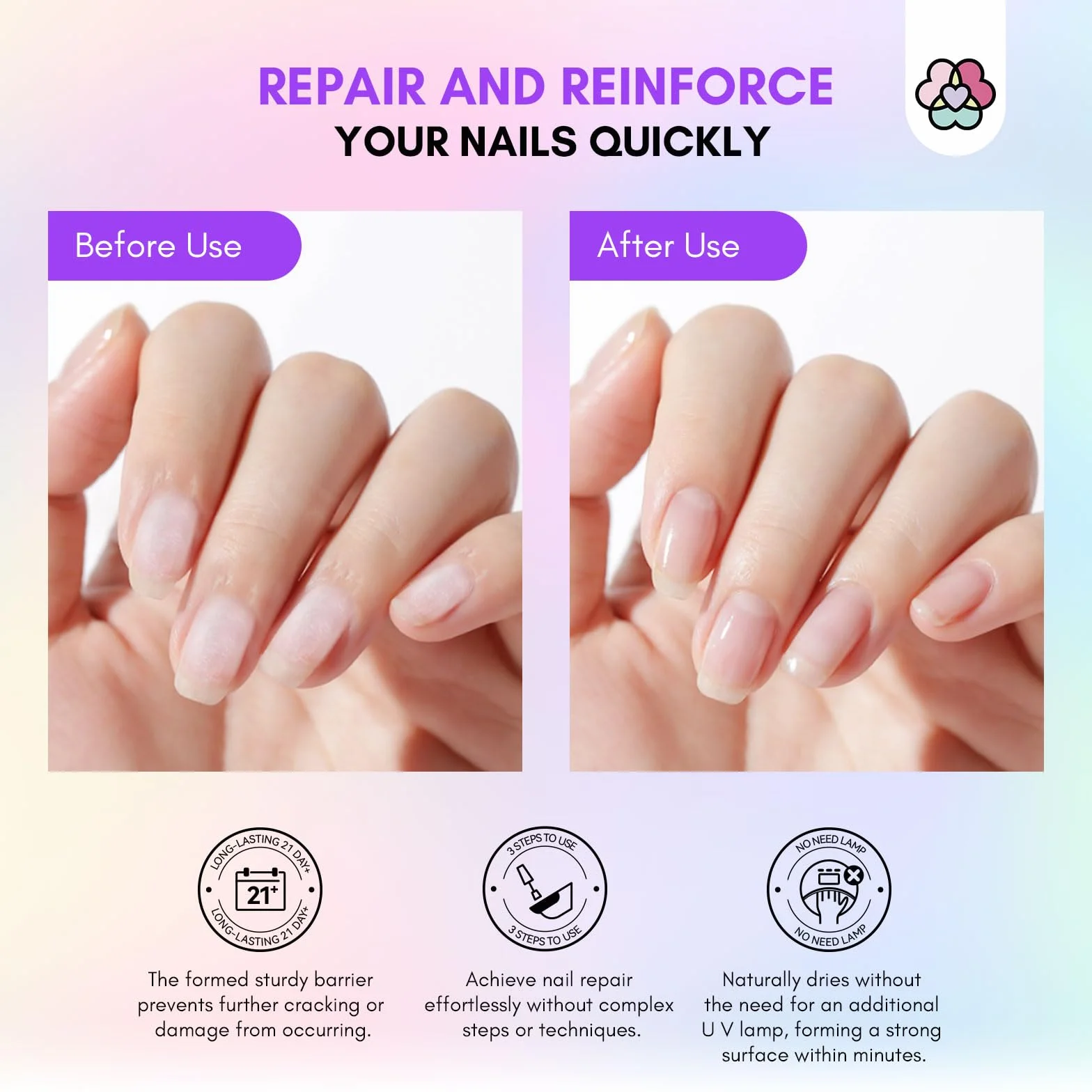 Saviland Kit de Trempage pour Manucure Blanc Clair Dip Powder Séchage Rapide 7ml Professionnel Dipping Vernis Poudre Limer Ongle Pinceau Réparation Ongles