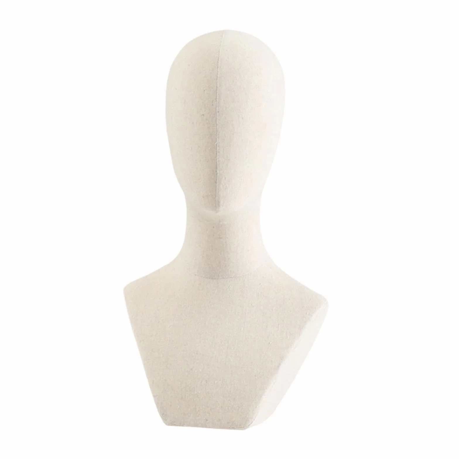 harayaa Chapeaux Perruque Présentoir Tête de Mannequin, Affichage Professionnel Lin Porte-perruque Casquettes Support de Rangement pour Chapeau Casque B, Fond carré