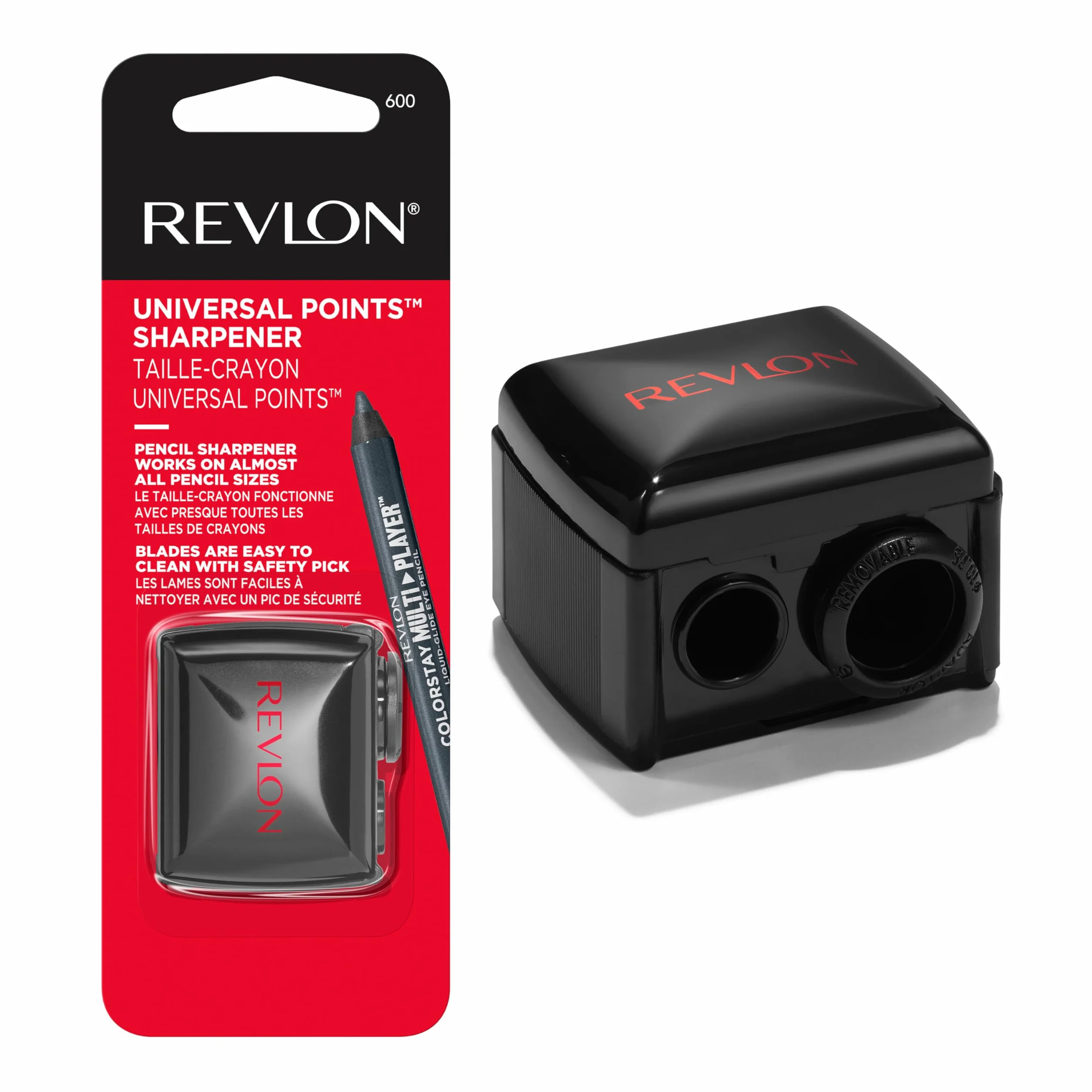 Revlon taille-crayon universel crayons maquillage bois plastique 1 pièce
