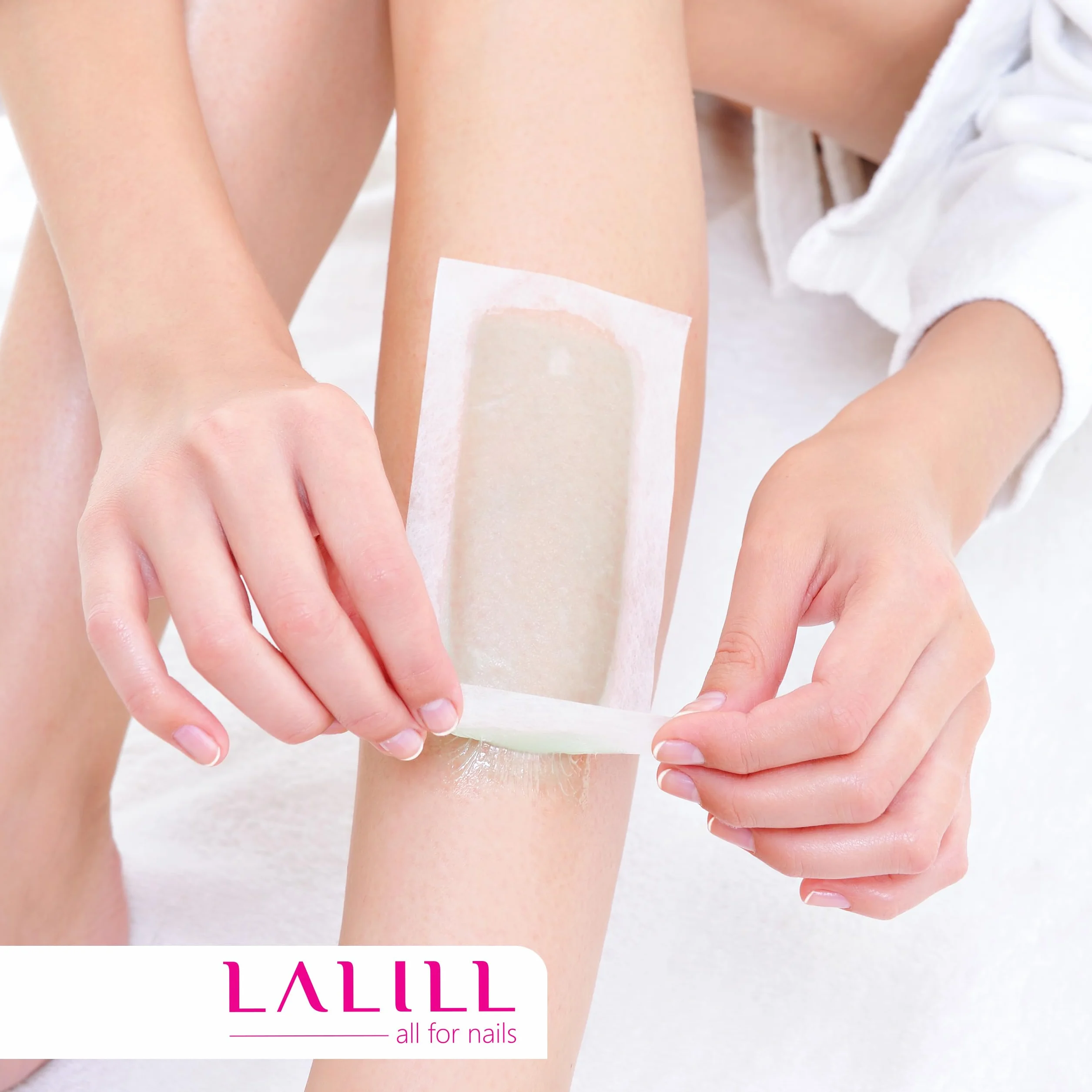 LALILL Bande de Cire Epilation 100 Pièces - Visage, Corps, Maillot - Bandes Non Tissées pour Cire Chaude, Épilation à Froid