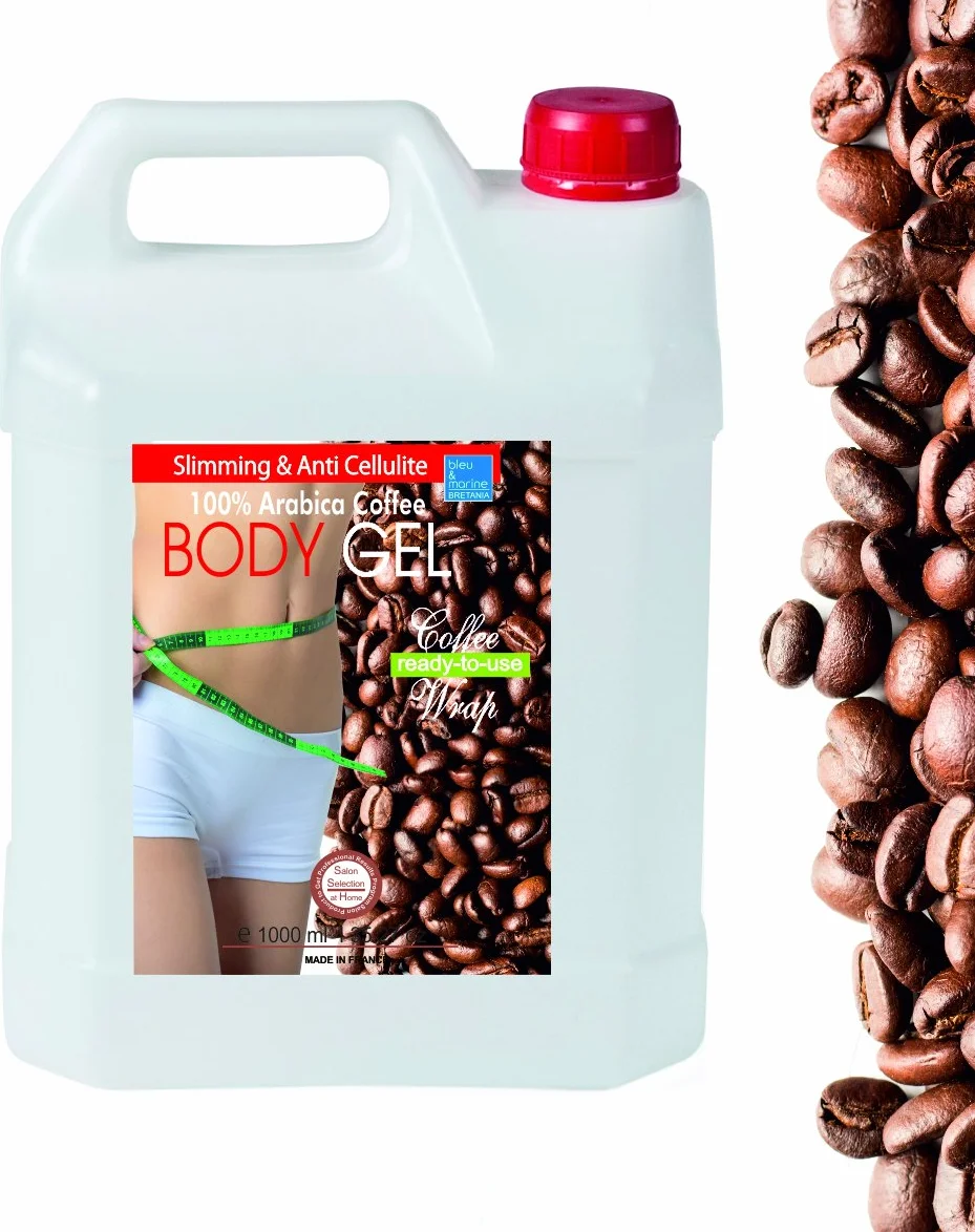 Gel Raffermissant et Anti Cellulite au Cafeine et Algues 1000 ml 1 L Intensif Traitement Puissant et Sculpteur du Corps (Jambes, Ventre, Fesses) pour une Peau 6x + Ferme et Tonique