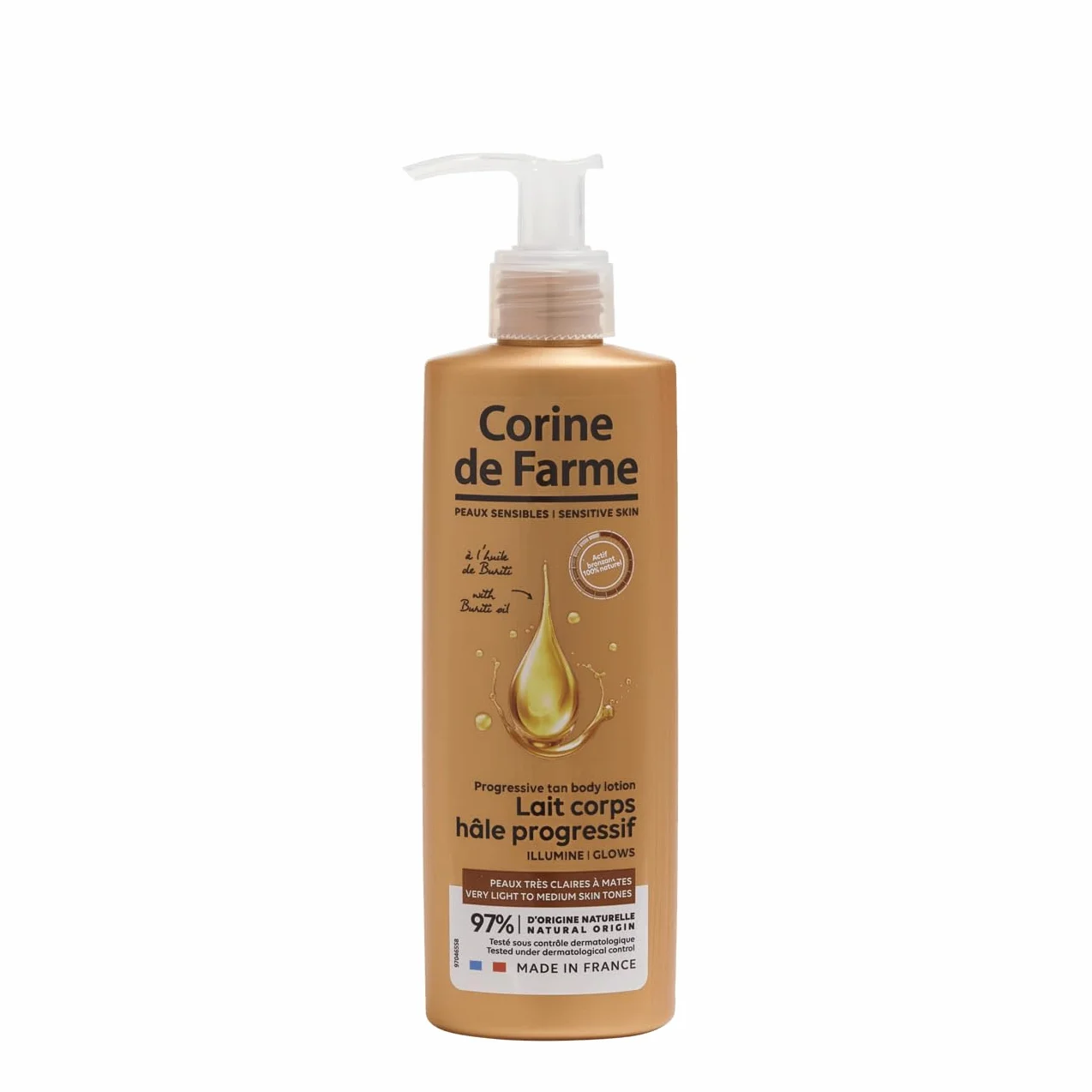 Corine de Farme Lait Hydratant Effet Soleil DHA Autobronzant Progressif 150 mL