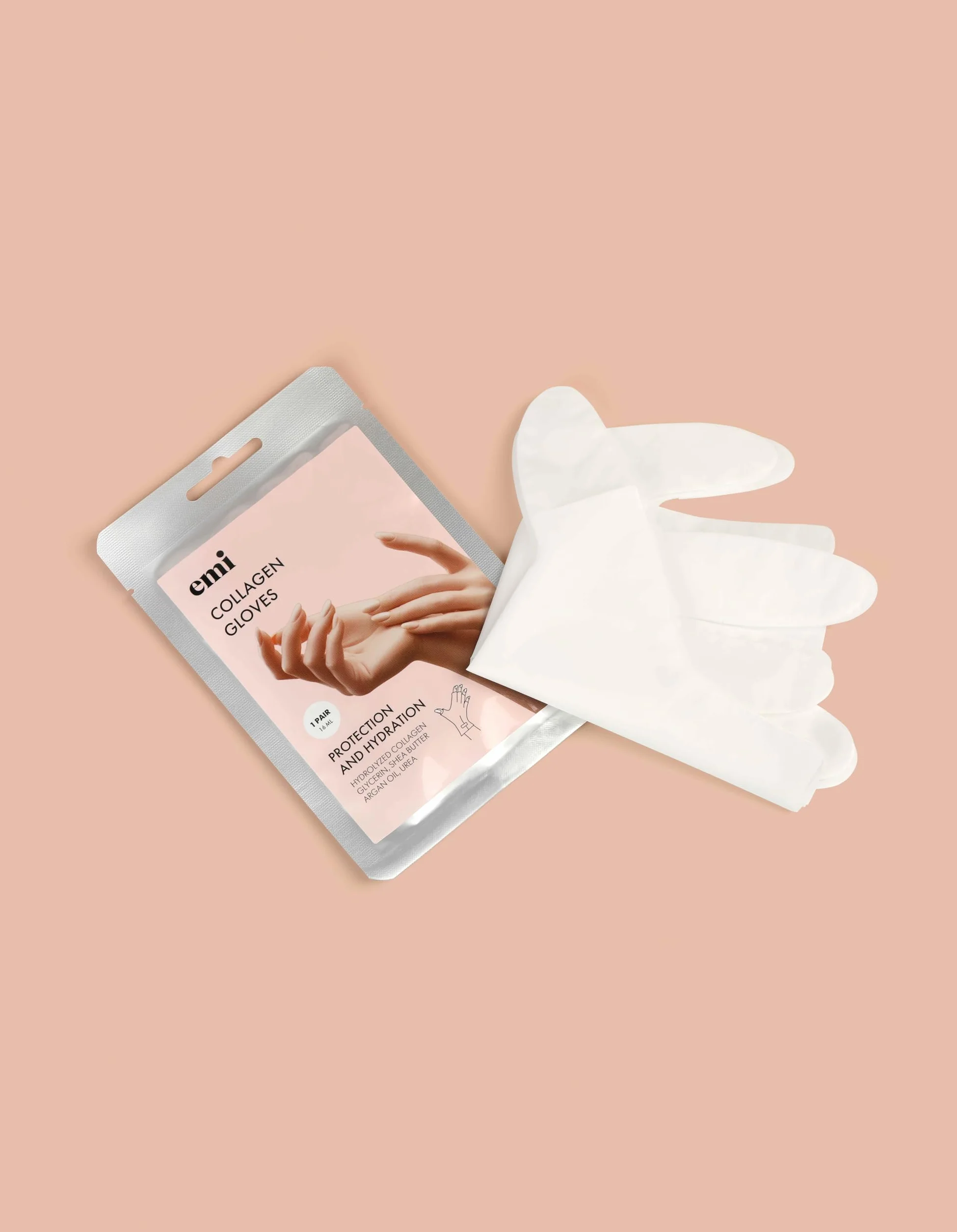 Gants Au Collagène Pour La Réparation Intensive Des Mains Avec Collagène Hydrolysé, Huile D’Argan, Glycérine, Urée Et Beurre De Karité | Soin Spa Hydratant Et Adoucissant En Profondeur | 1 Paire