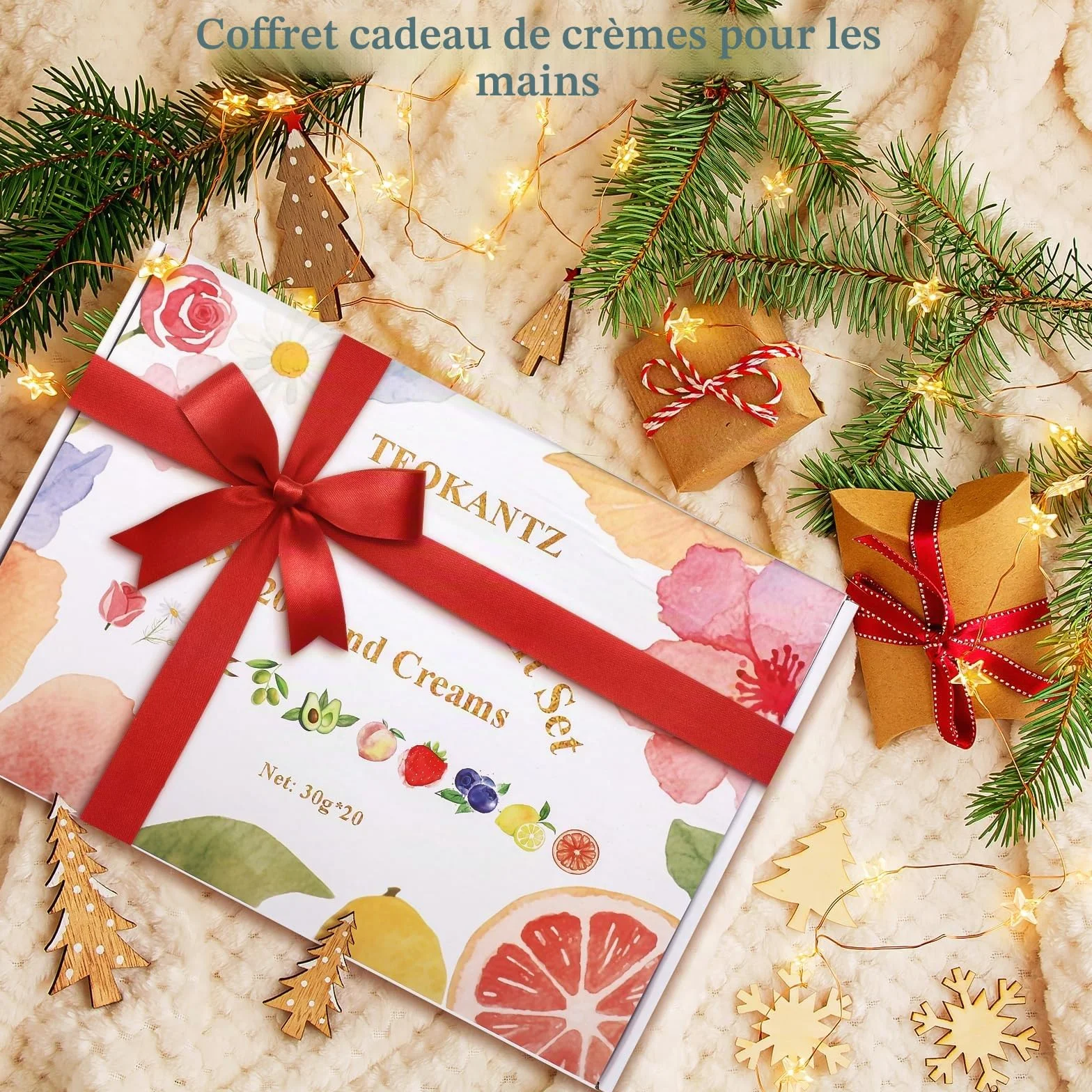 Coffret Crème Mains 20 Pièces 30g Mini Crèmes Mains 10 Parfums Cadeau Femme