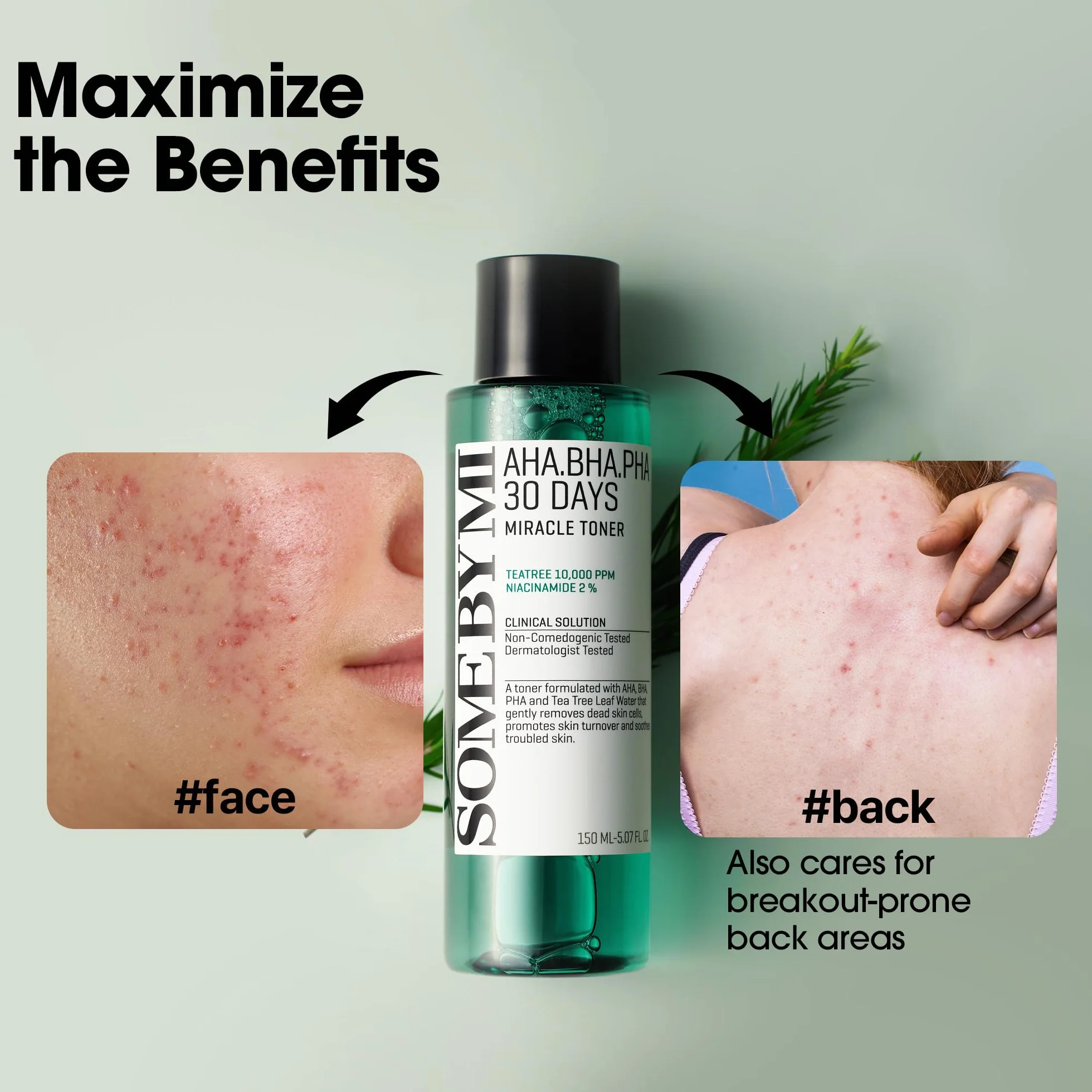 SOME BY MI AHA BHA PHA 30 Days Miracle Toner 150ml Tonique exfoliant coréen à l'acide salicylique