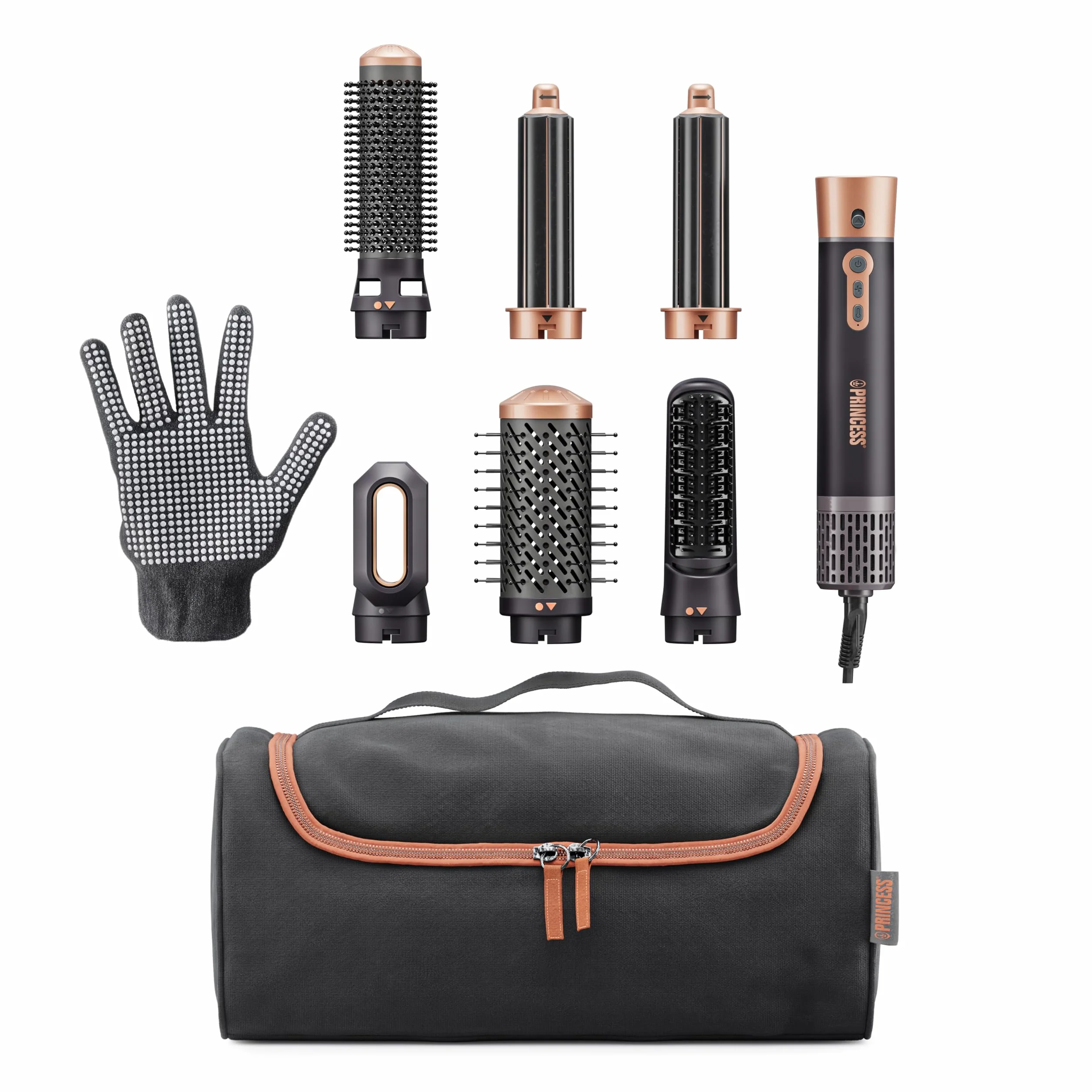Princess Airstyler Plus 6 en 1 Moteur DC 1000 W 3 Niveaux de Chaleur 2 Vitesses LED