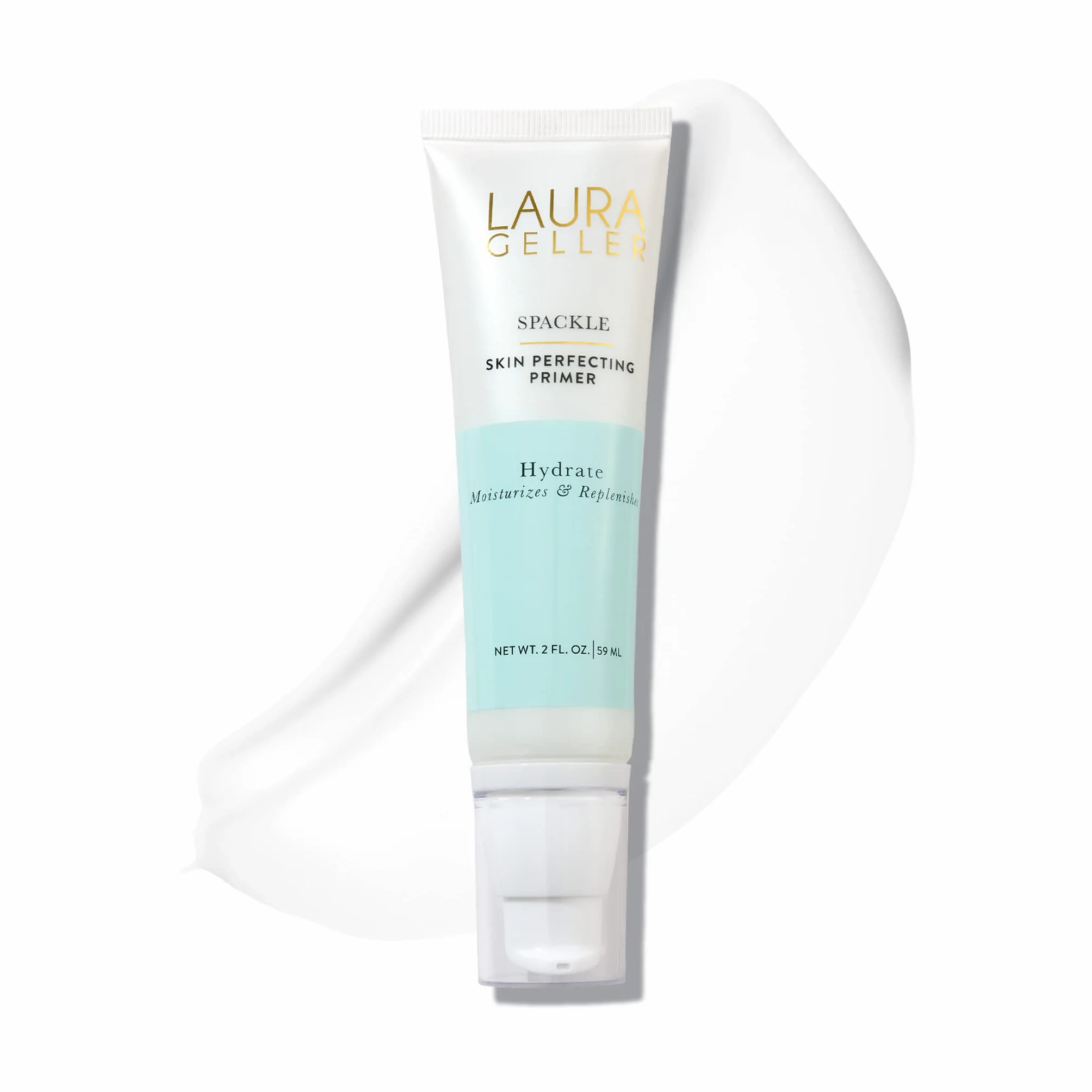 LAURA GELLER NEW YORK Hydrate Spackle Base Hydratante Perfectrice de Peau Sèche, Base de Maquillage, Primer de Maquillage, Beurre de Karité, Aloe Vera, Lisse, Prépare la Peau au Fond de Teint, 56 ml