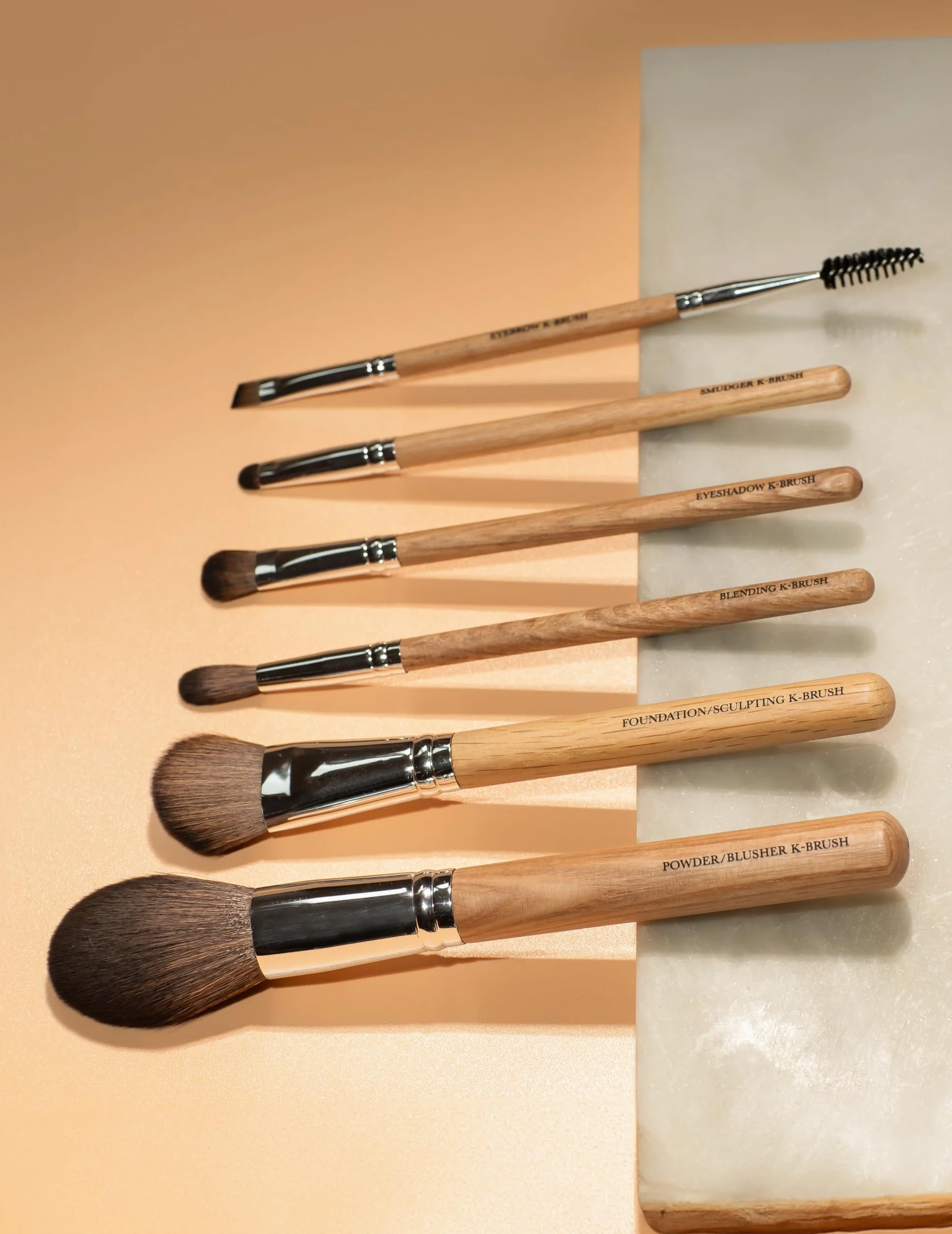 K-Brushes Essential K-Set Pinceaux de maquillage – Vegan et sans cruauté envers les animaux