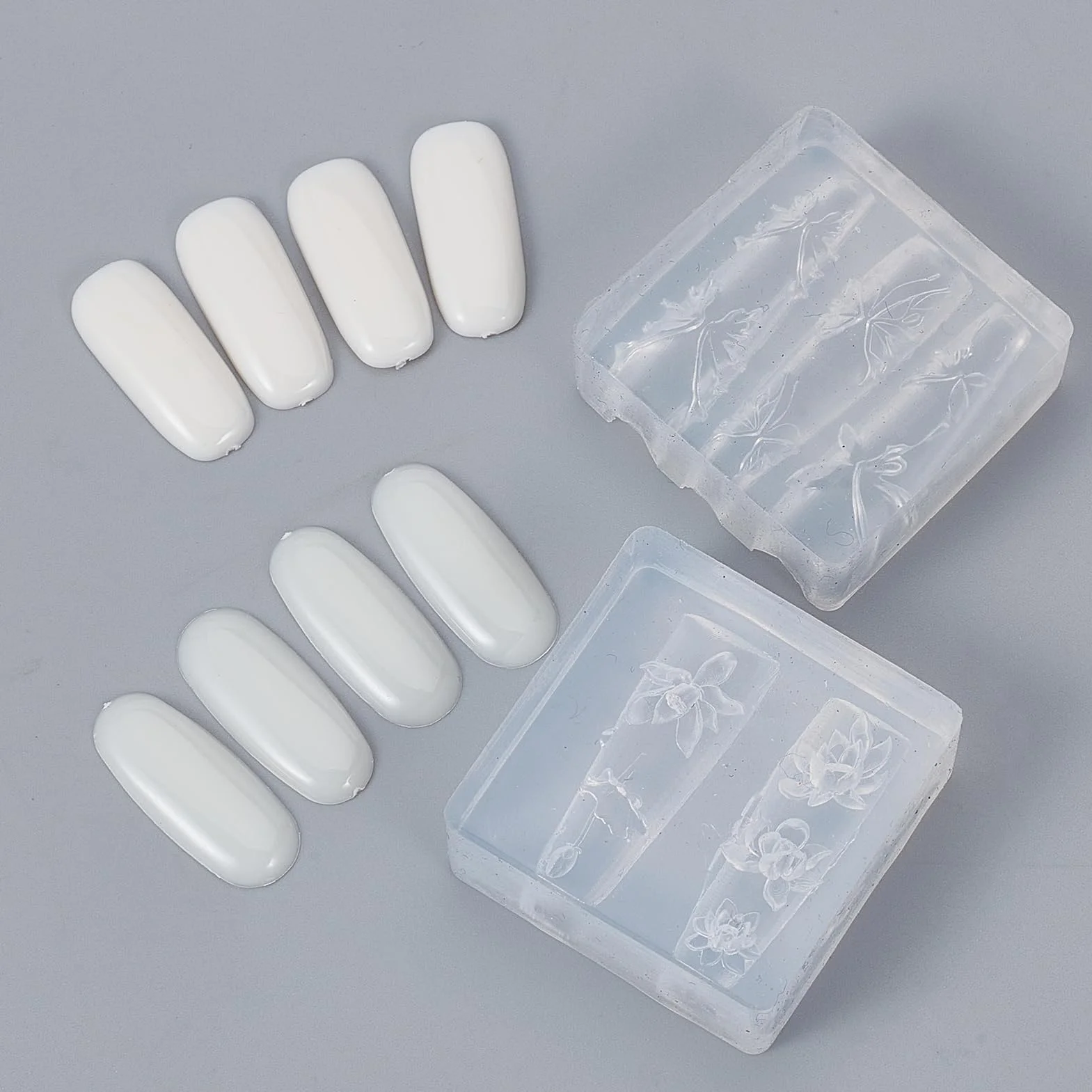 Moule en Silicone Nail Art Forme de Fleur de Lotus 3D pour Décorations d'Ongles