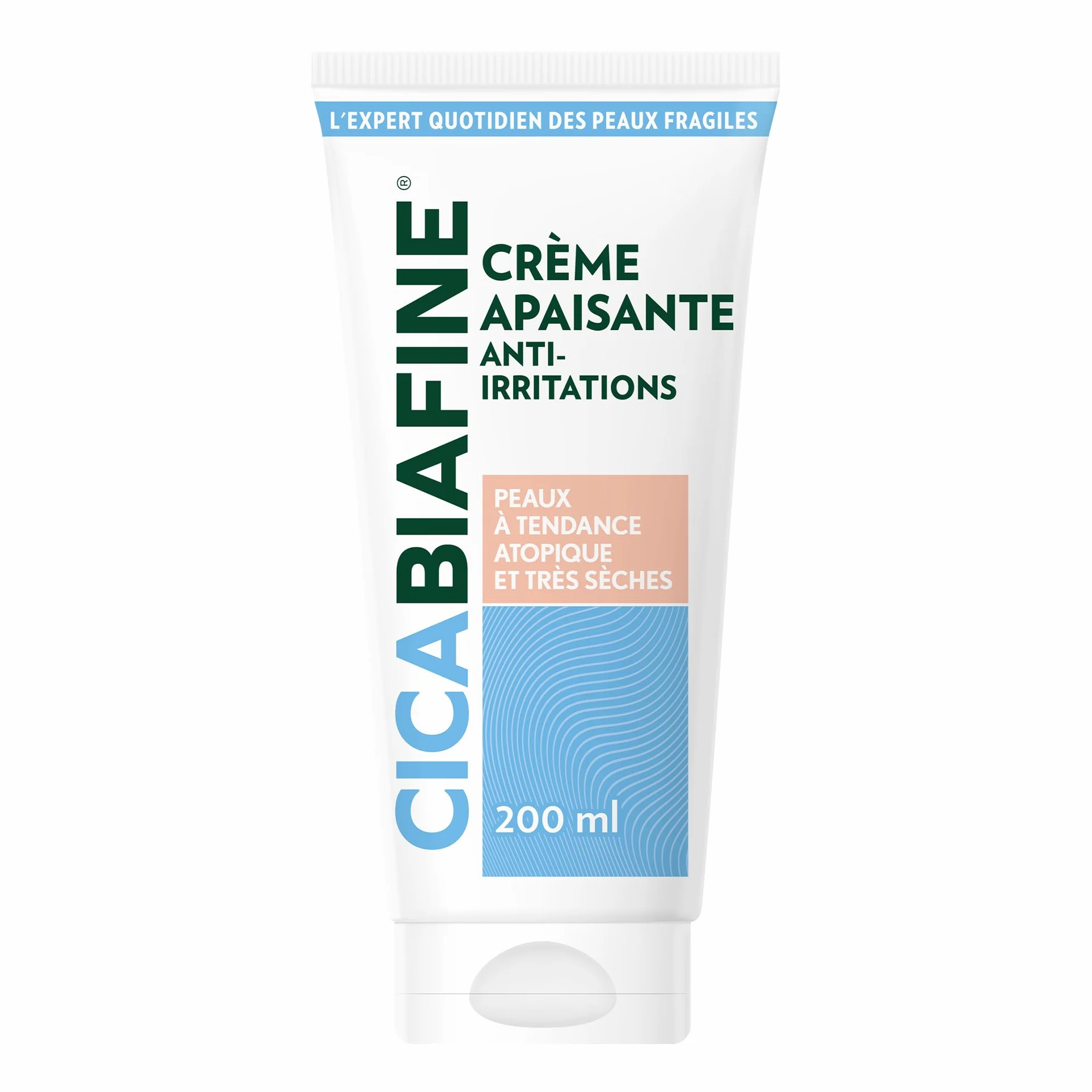 Cicabiafine Crème Anti-Irritations Nourrissante 200 ml Hydratante Peaux Extra-Sèches Atopique Réparatrice Glycérine