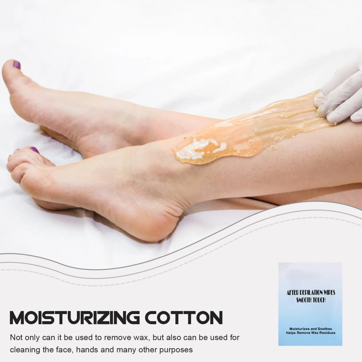 VICASKY Lingettes Nettoyantes Après Épilation 20 Pièces Visage Corps Hydratantes